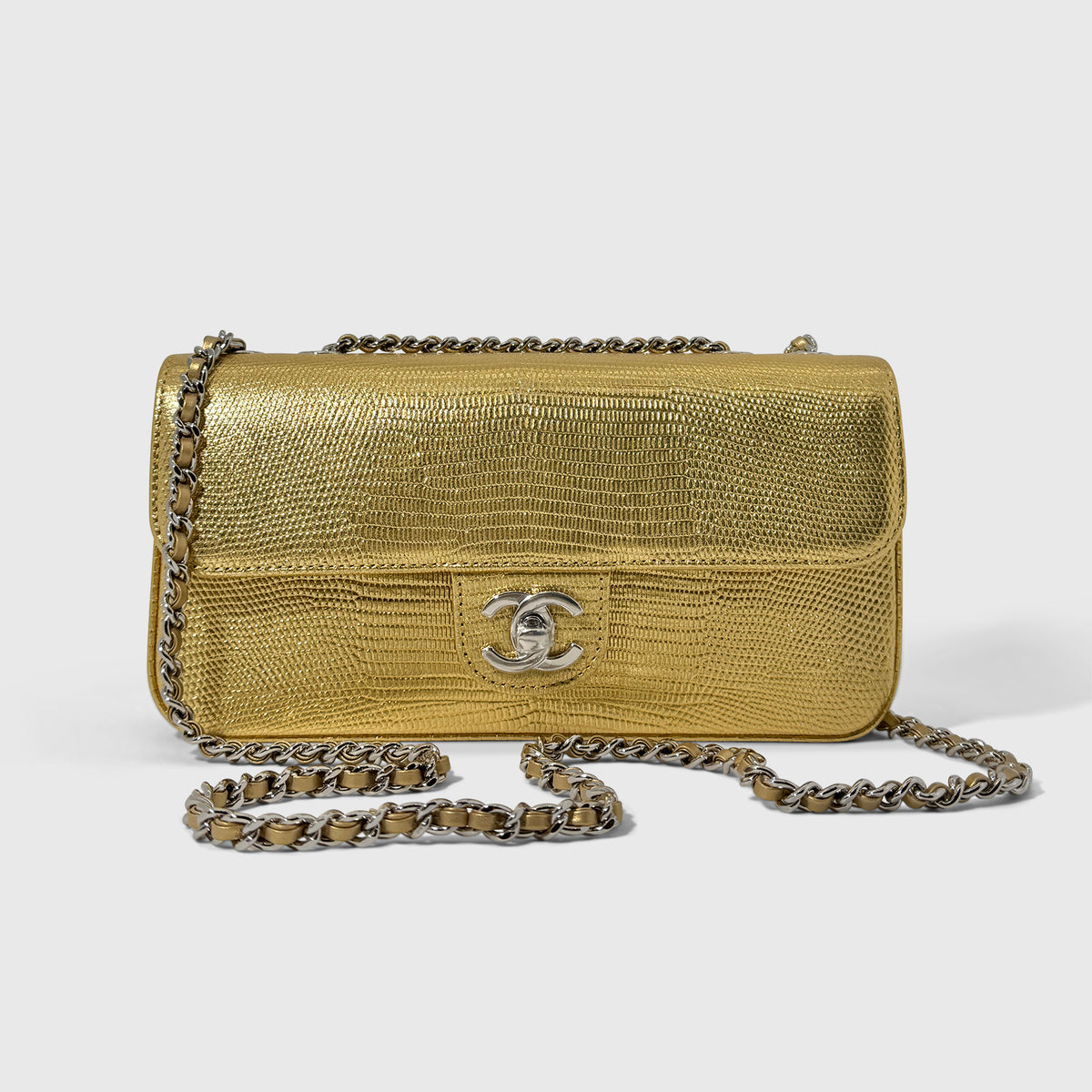 Chanel Lizard Embossed Flapbag
