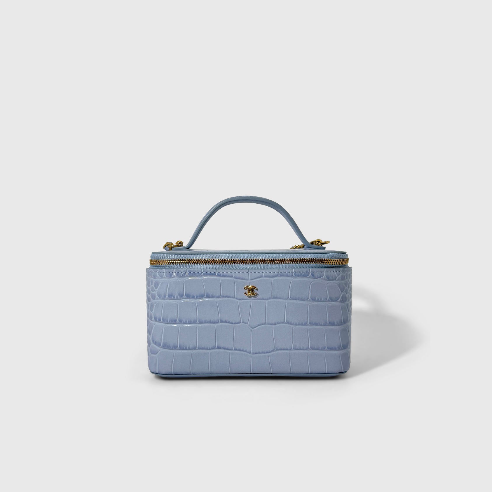 Chanel Croc Embossed Vanity