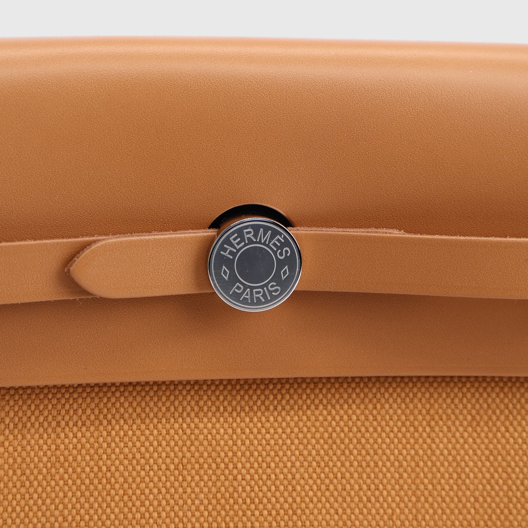 Hermès Herbag Mini Naturel Sable/Natural Palladium Hardware