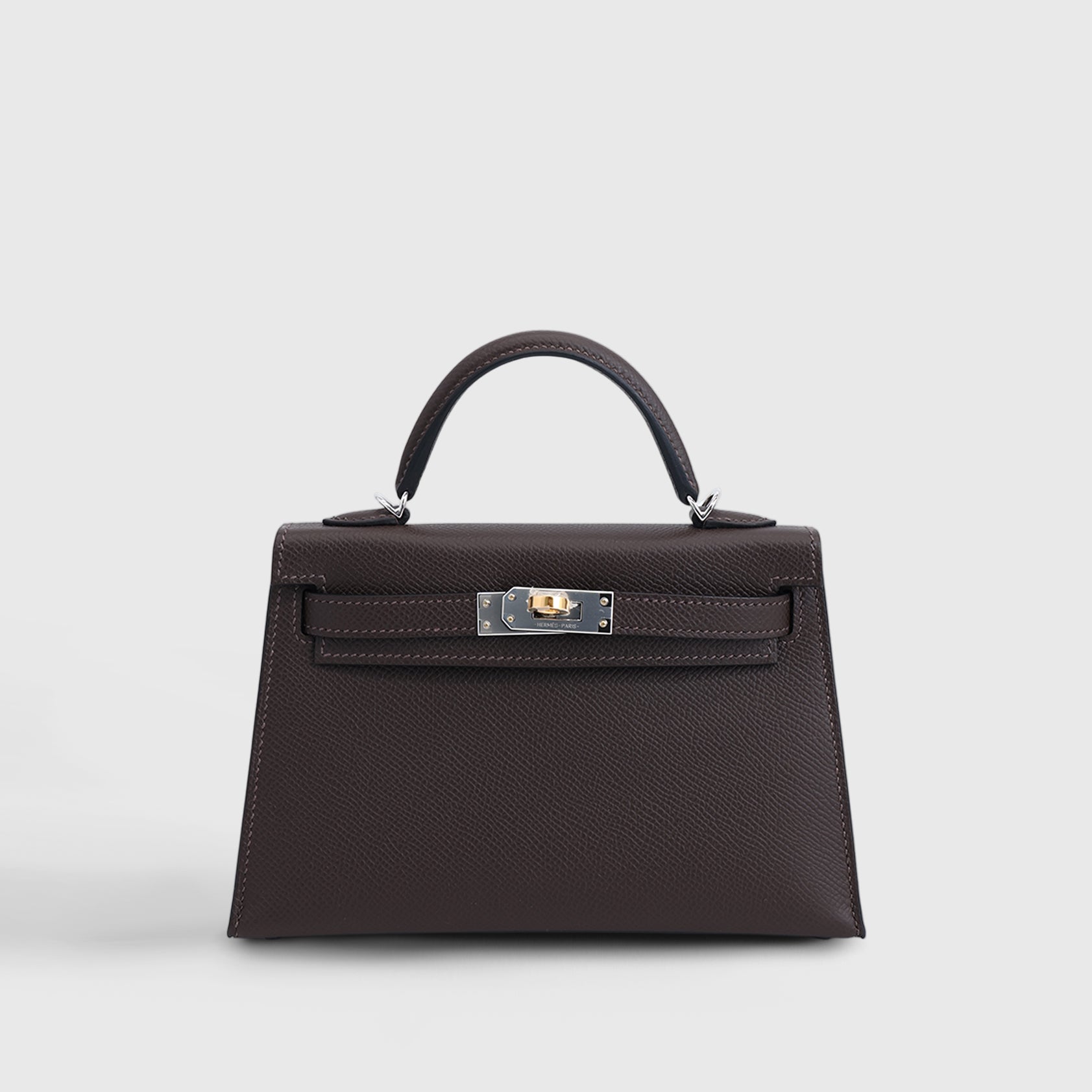 Hermès Kelly Mini Epsom Ebene Electrum Sellier