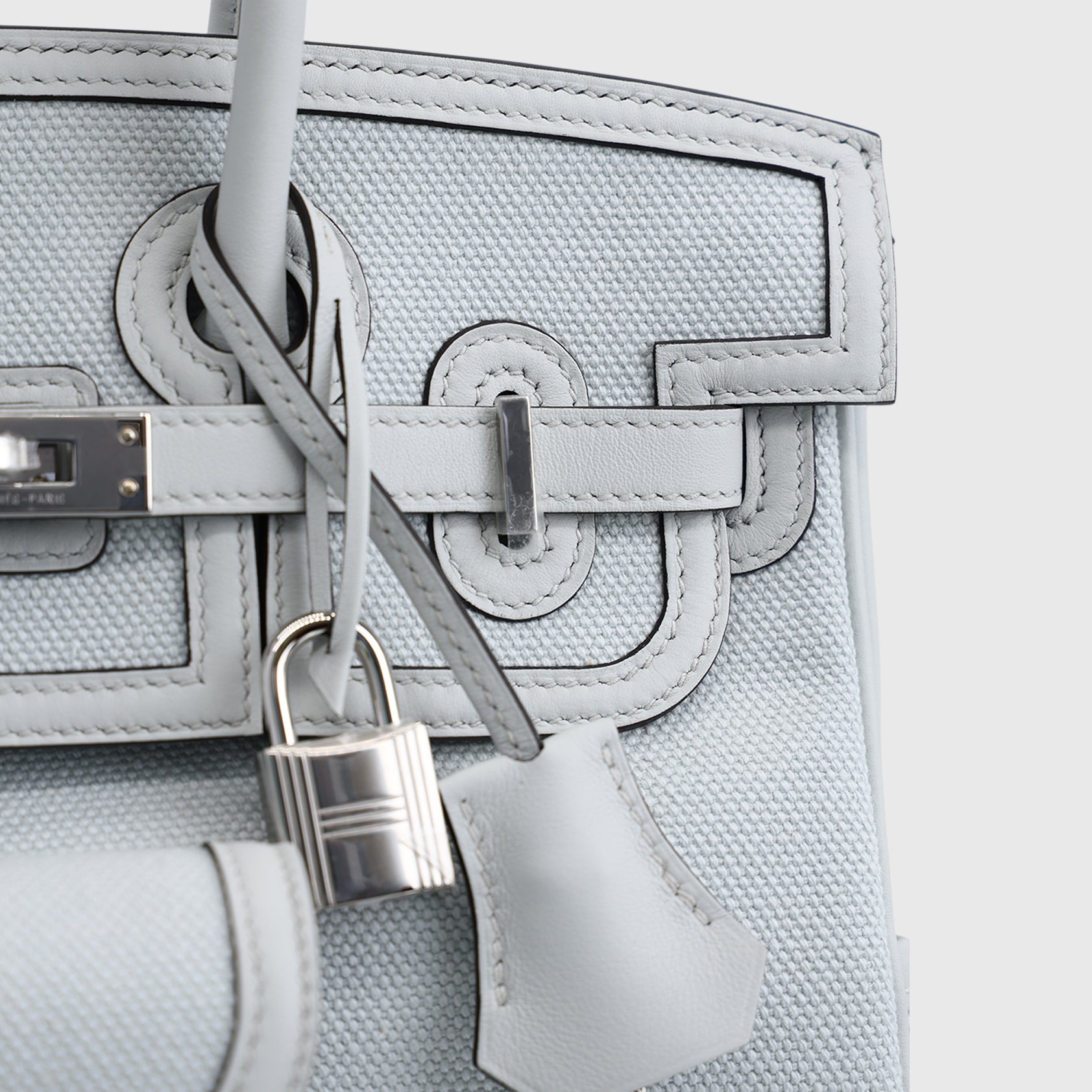 Hermès Birkin Cargo 25 Toila, Swift Gris Platine/ Gris Platine Palladium Hardware