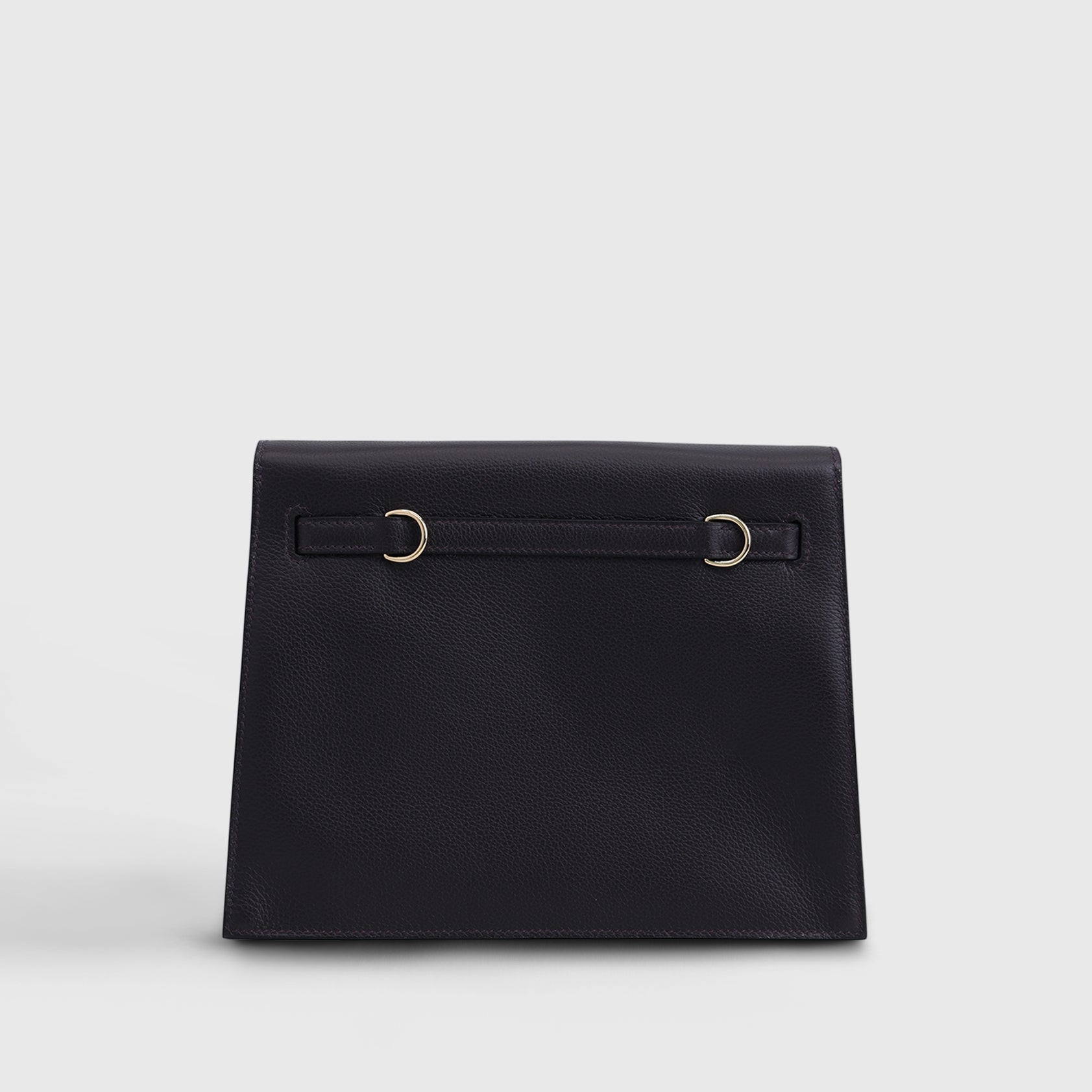 Hermès Kelly Danse Evercolor Prunoir / Verso Anemone Permabrass