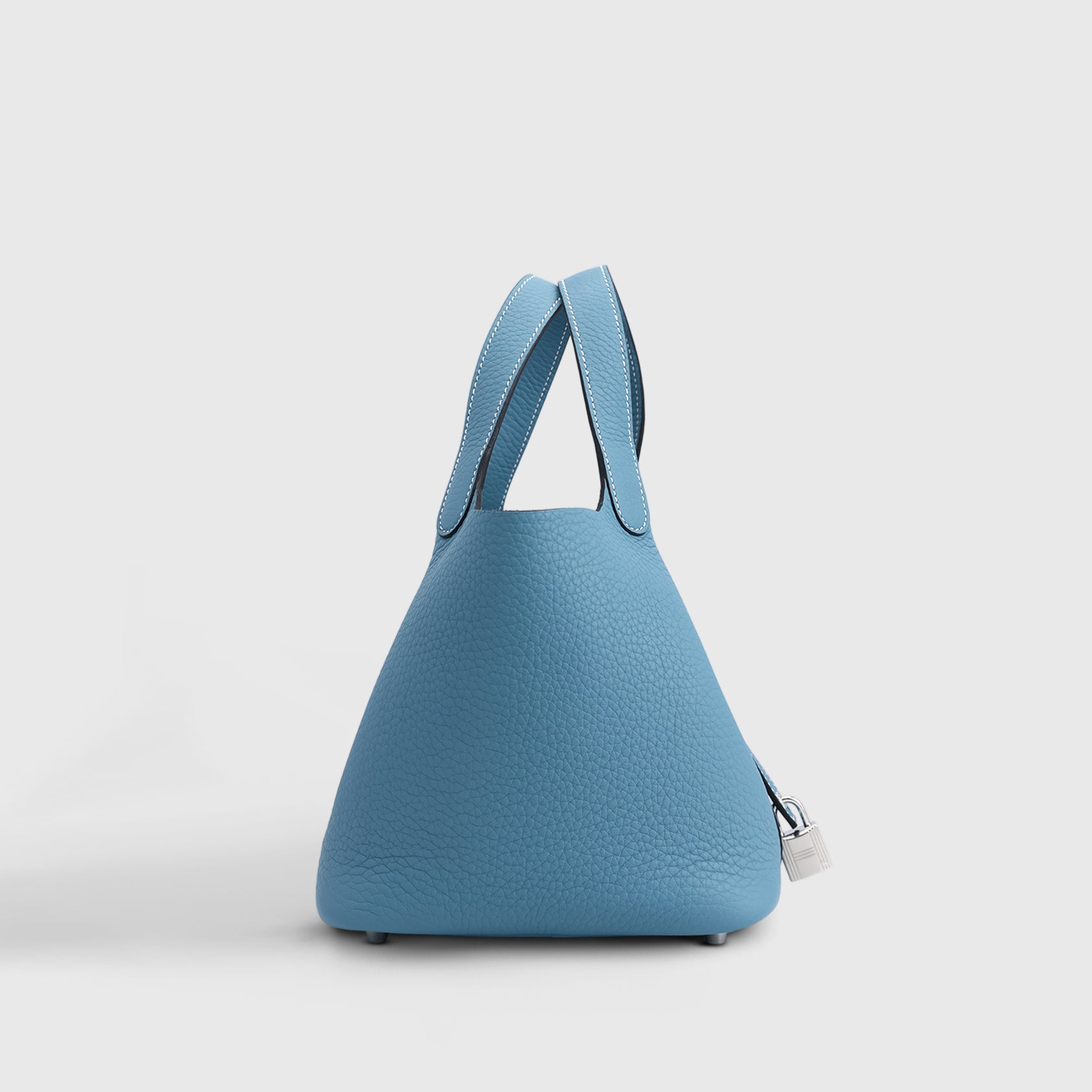 Hermès Picotin 18 Clemence Blue Jean Palladium Hardware