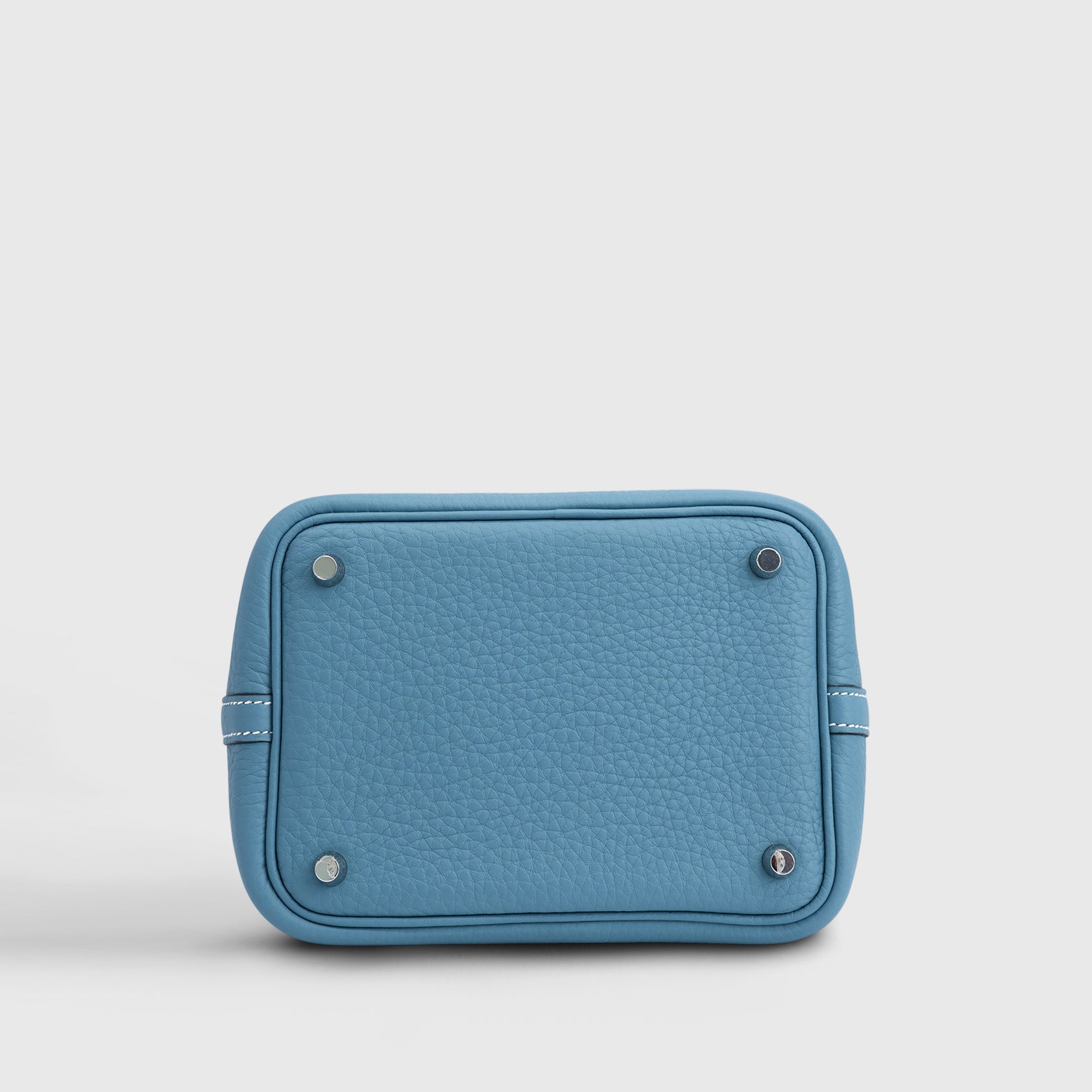 Hermès Picotin 18 Clemence Blue Jean Palladium Hardware