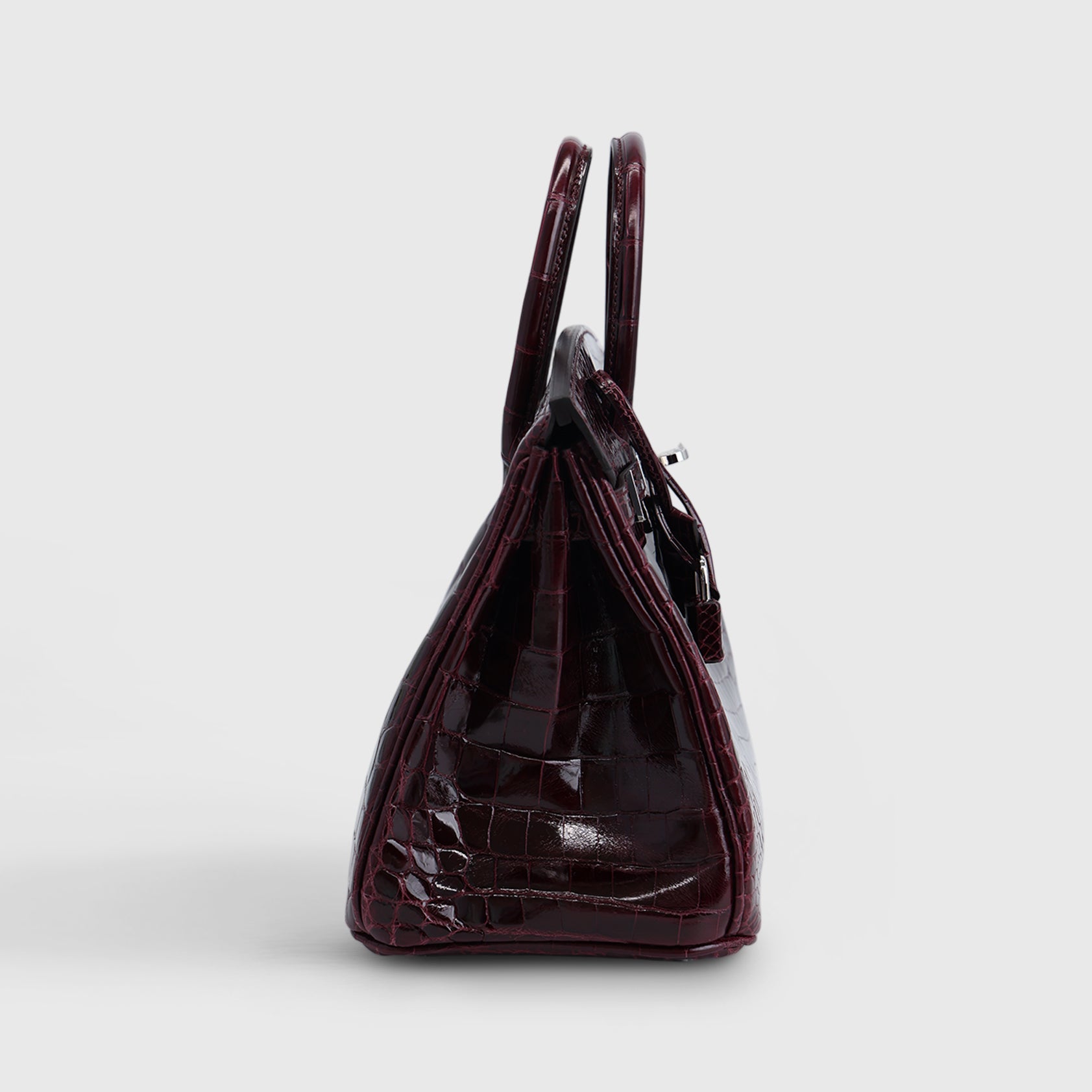 Hermès Birkin 25 Shiny Nilo Bordeaux Palladium Hardware