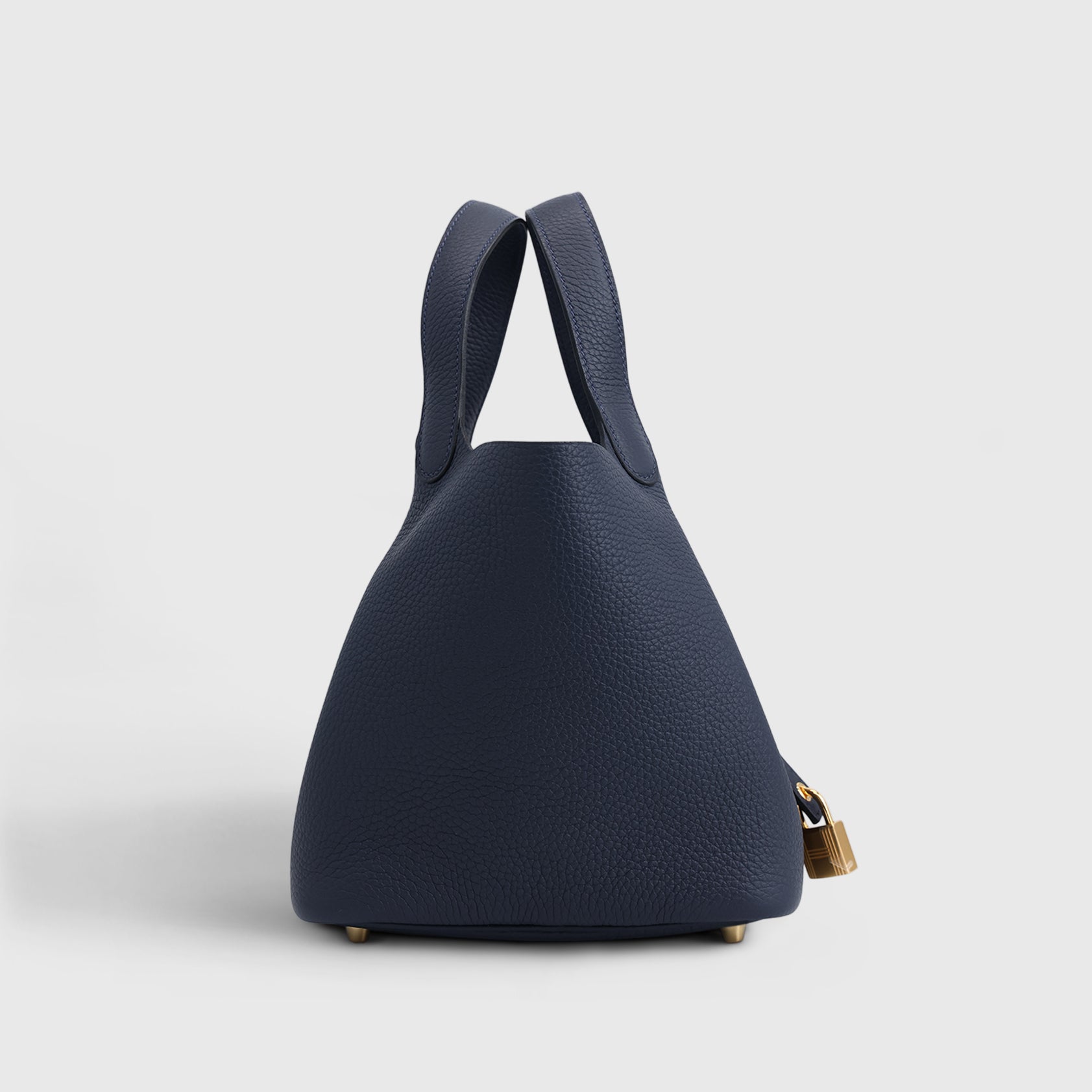 Hermès Picotin 18 Clemence Blue Nuit Gold Hardware