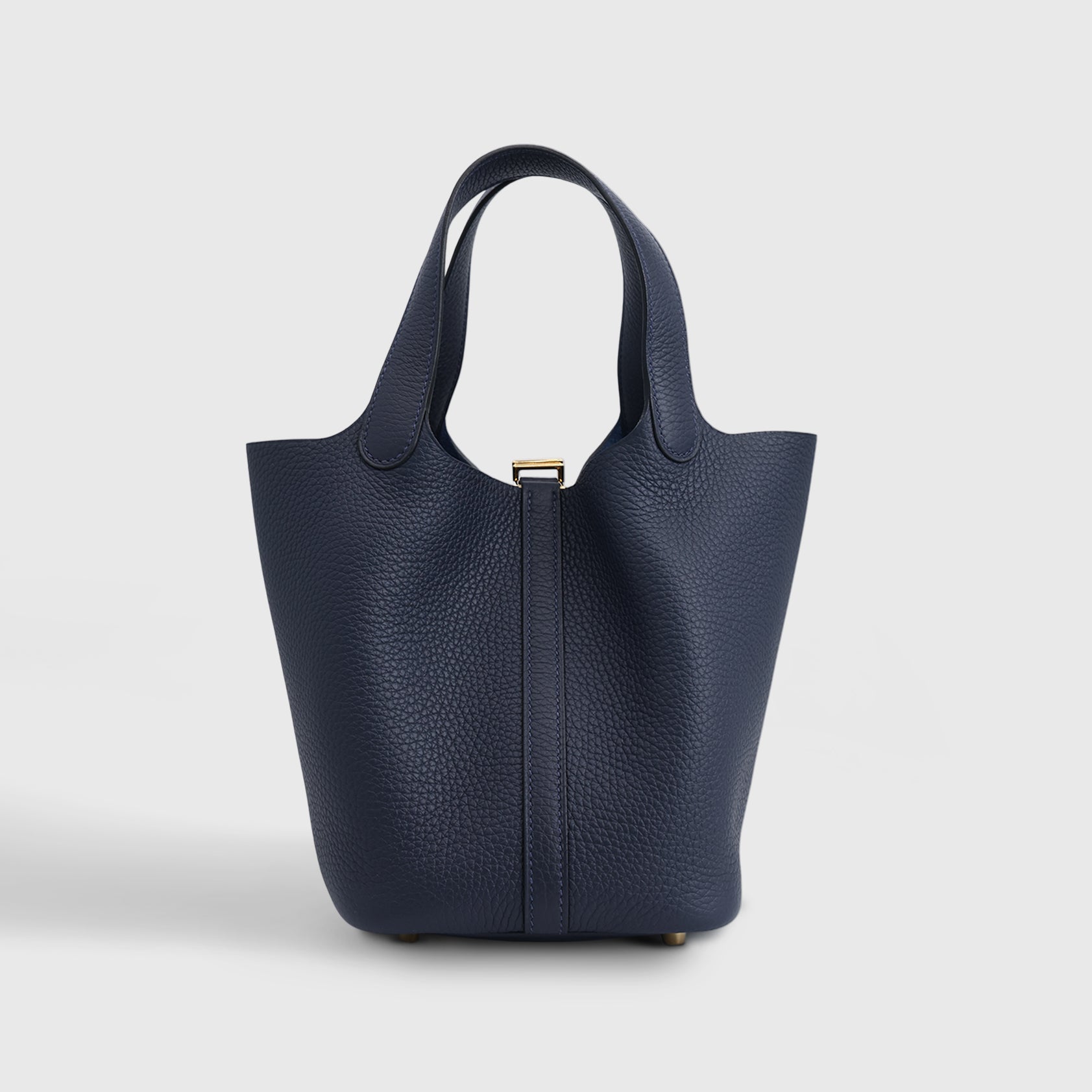 Hermès Picotin 18 Clemence Blue Nuit Gold Hardware