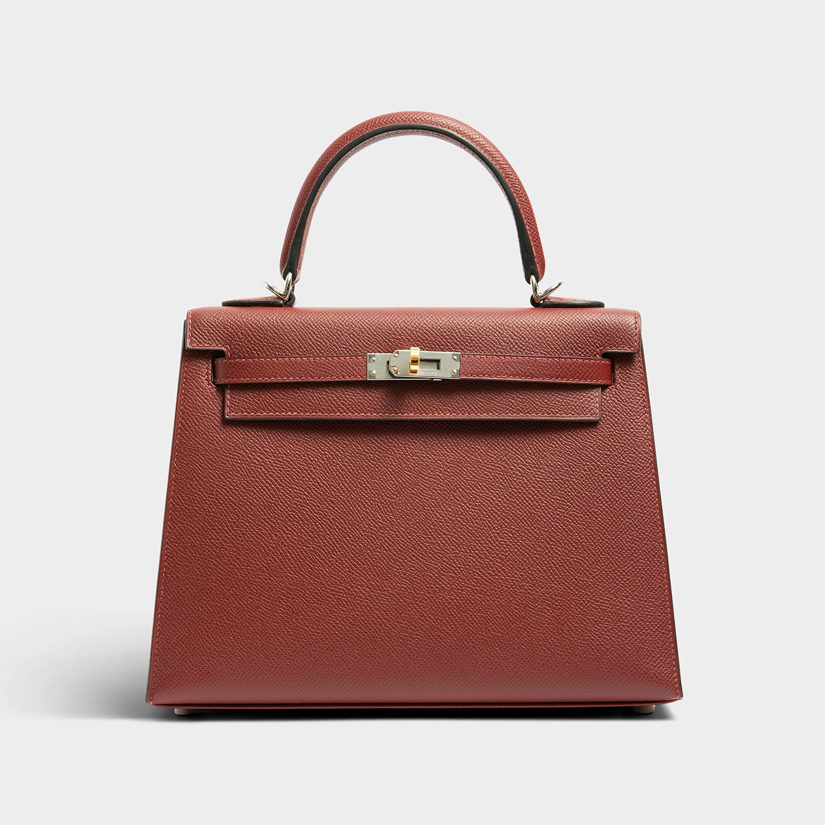 Hermès Kelly 25 Epsom Rouge H Electrum Sellier