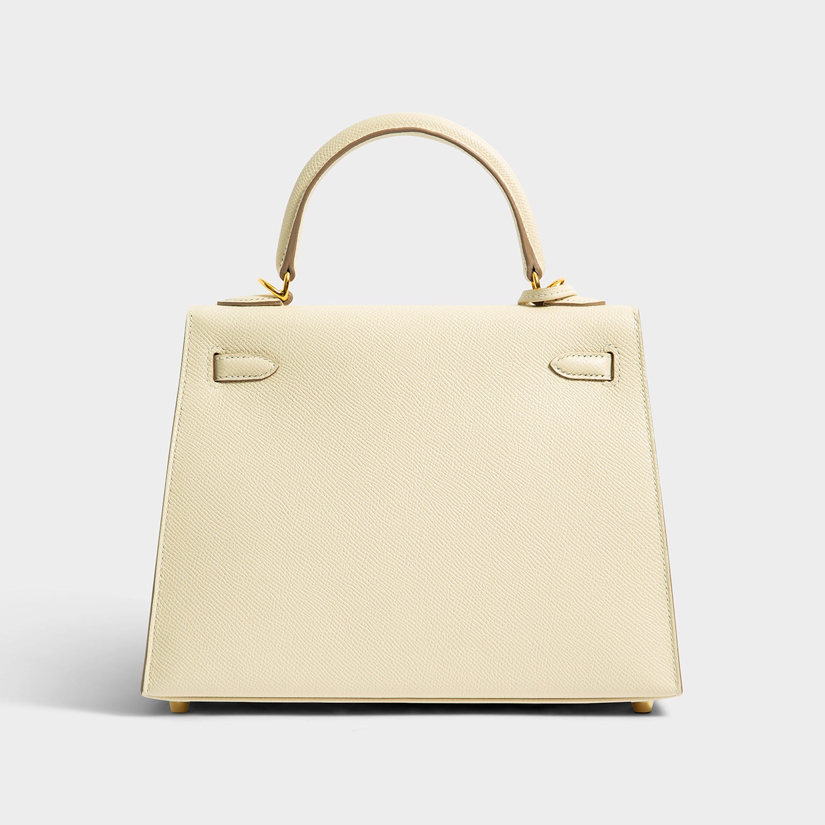 Hermès Kelly 25 Epsom Craie Sellier Gold Hardware
