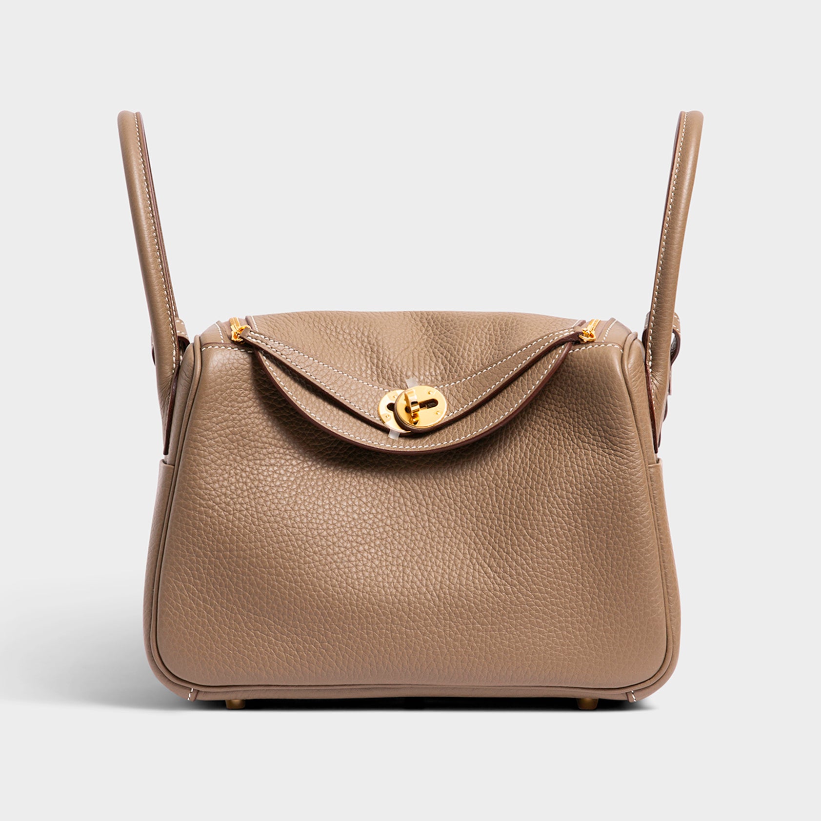 Hermès Lindy 26 Clemence Etoupe Gold Hardware