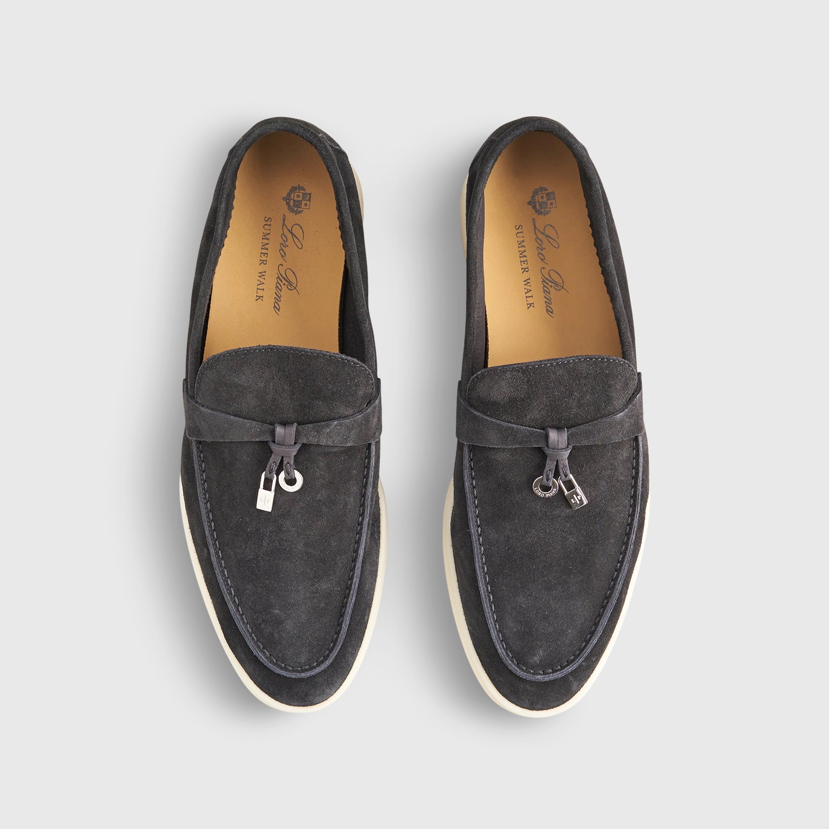 Loro Piana Summer Walk Charms Suede Shade Grown