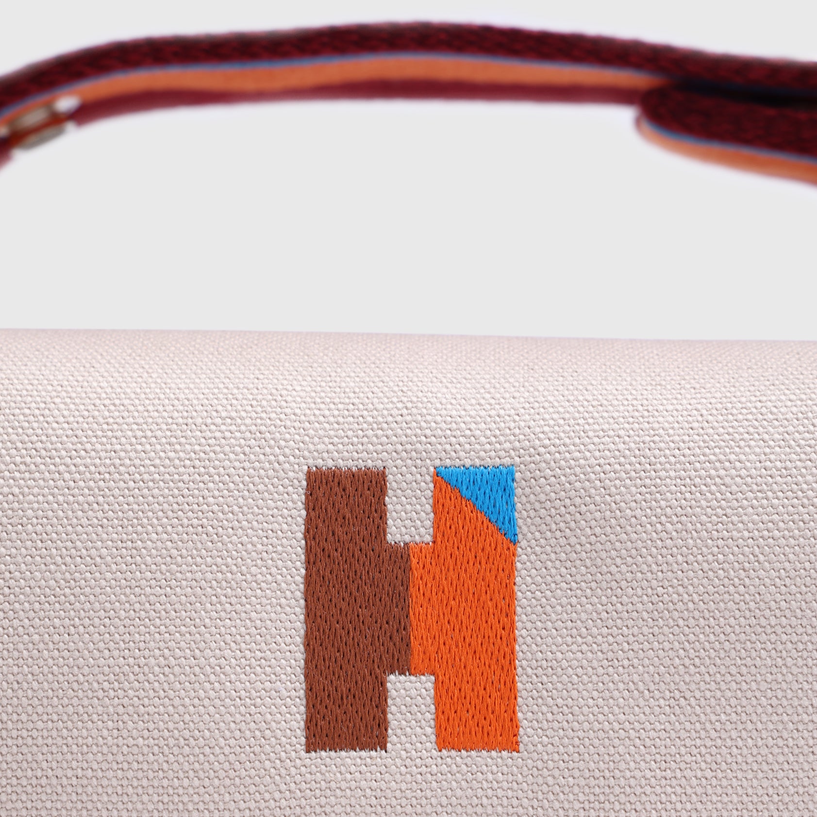 Hermès Bride De Brac Toiletry Bag Canvas Beige Palladium Hardware
