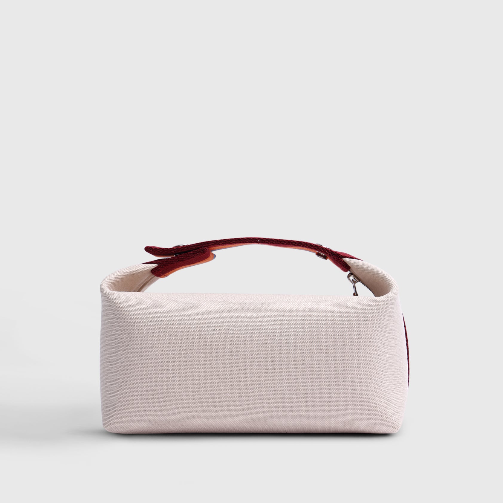 Hermès Bride De Brac Toiletry Bag Canvas Beige Palladium Hardware