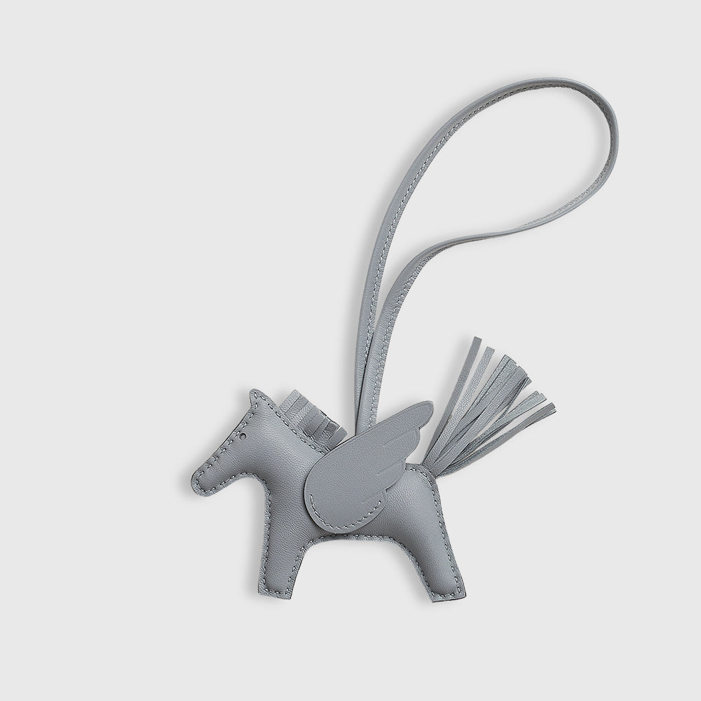 Hermès Pegasus Gris Pantin Charm PM