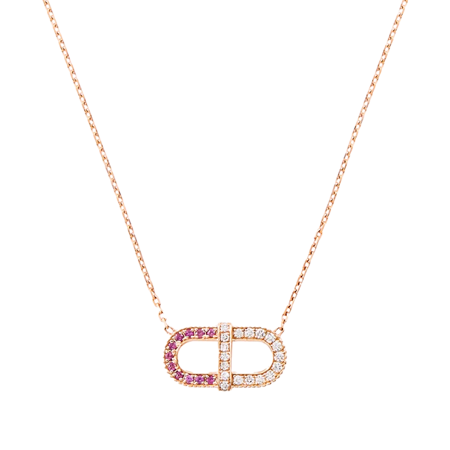 Vitamin Pink Mini Pendant - Pink Sapphires & Diamonds