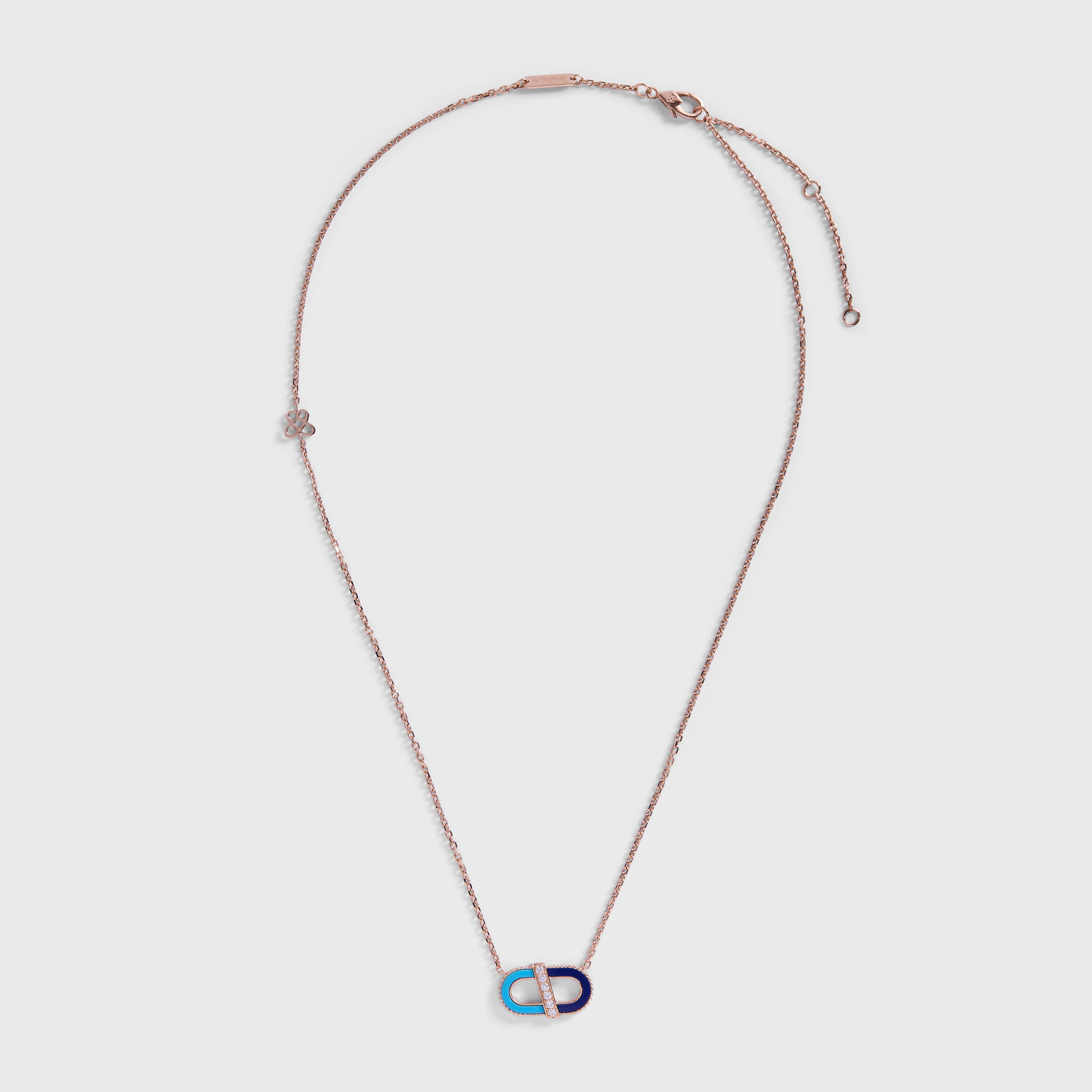 Children’s Vitamin Pink Mini Pendant - Lapis Lazuli and Turquoise