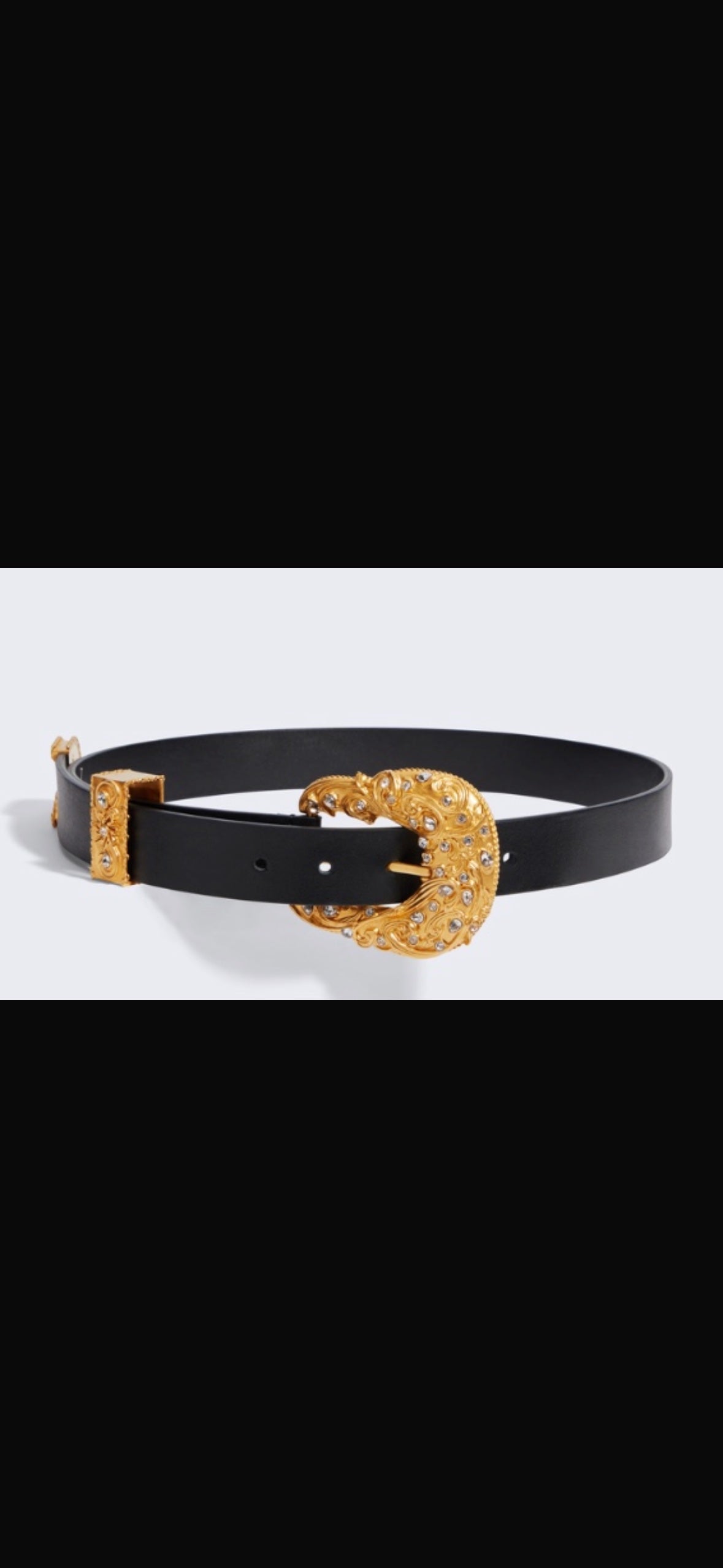 Schiaparelli Rhinestones western belt 70