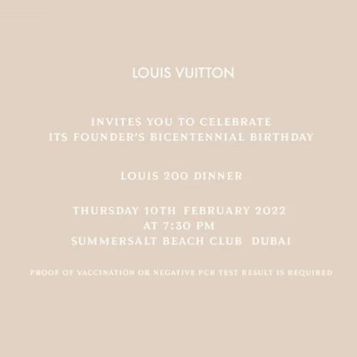 EliteUSA Attends Louis Vuitton’s Bicentennial Birthday Party in Dubai