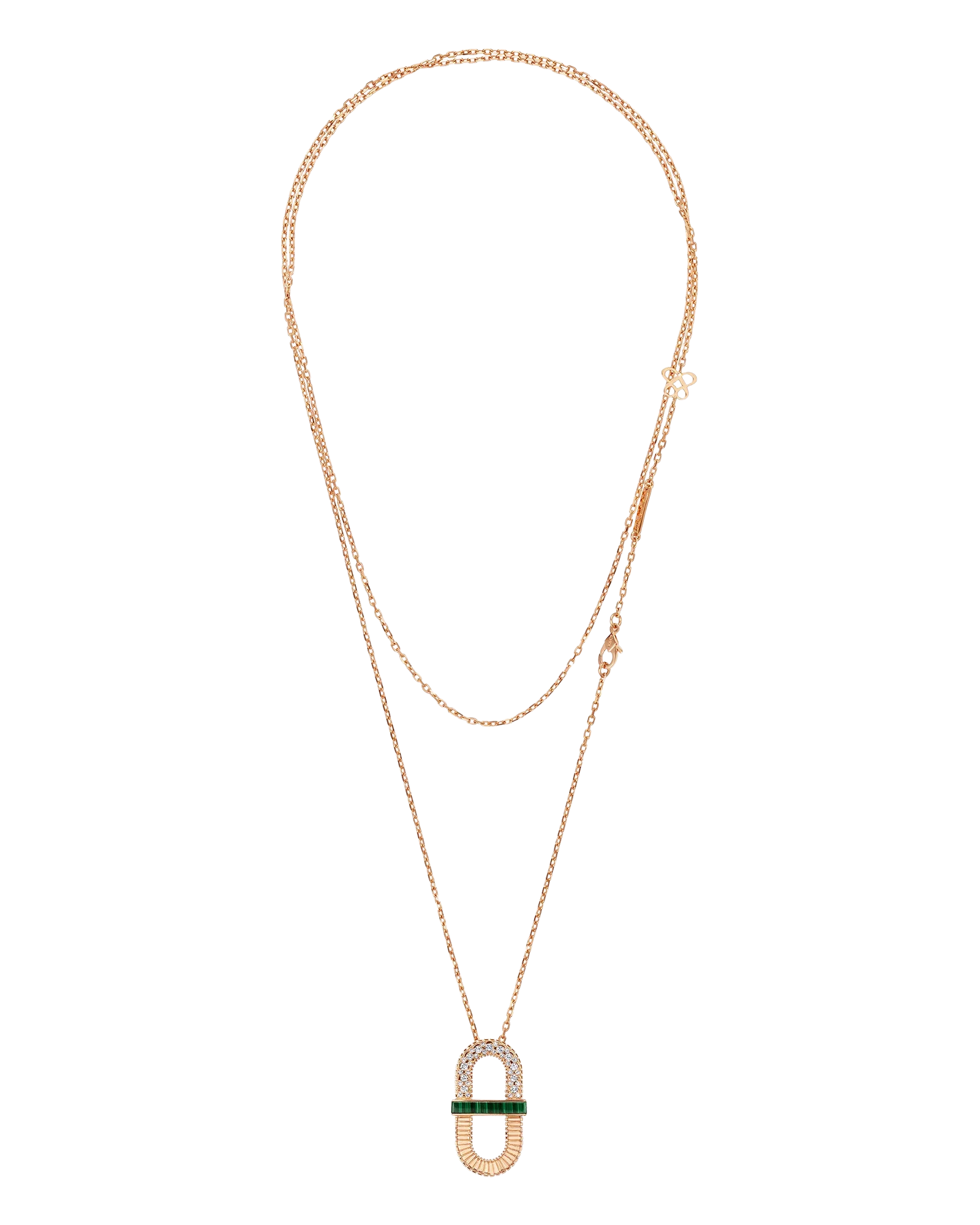 Vitamin Pink Pendant Sautoir - Malachite - eliteUSA 