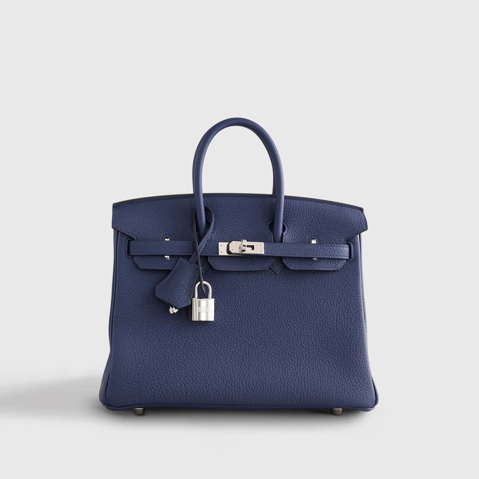 Hermès Birkin 25 Togo Blue Navy Palladium Hardware - eliteUSA 