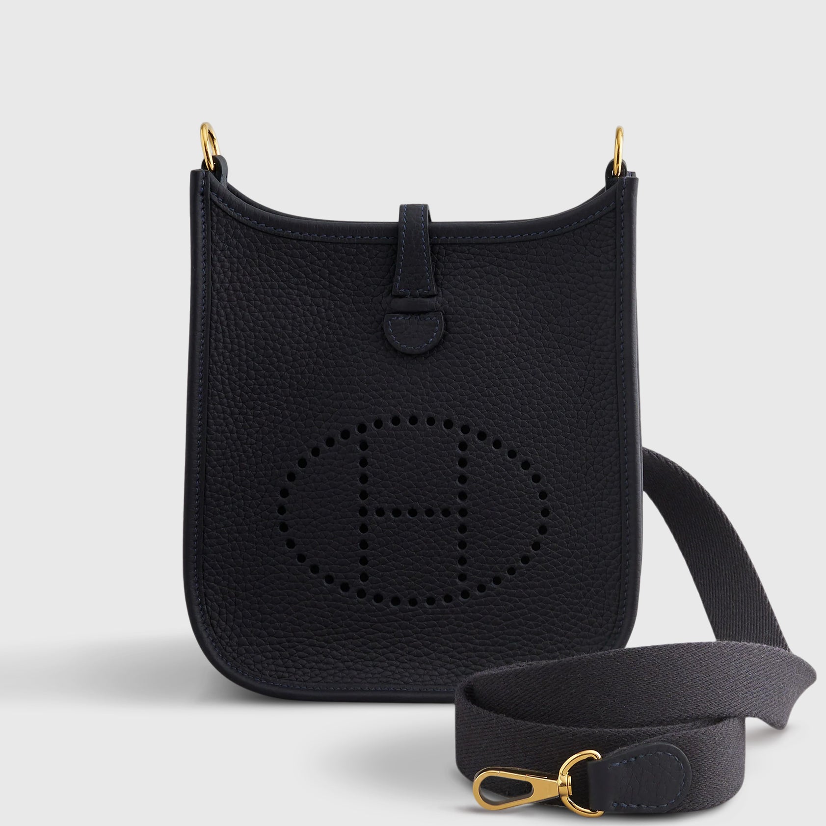 Hermès Evelyne Mini Taurillon Caban Amazone Gold Hardware