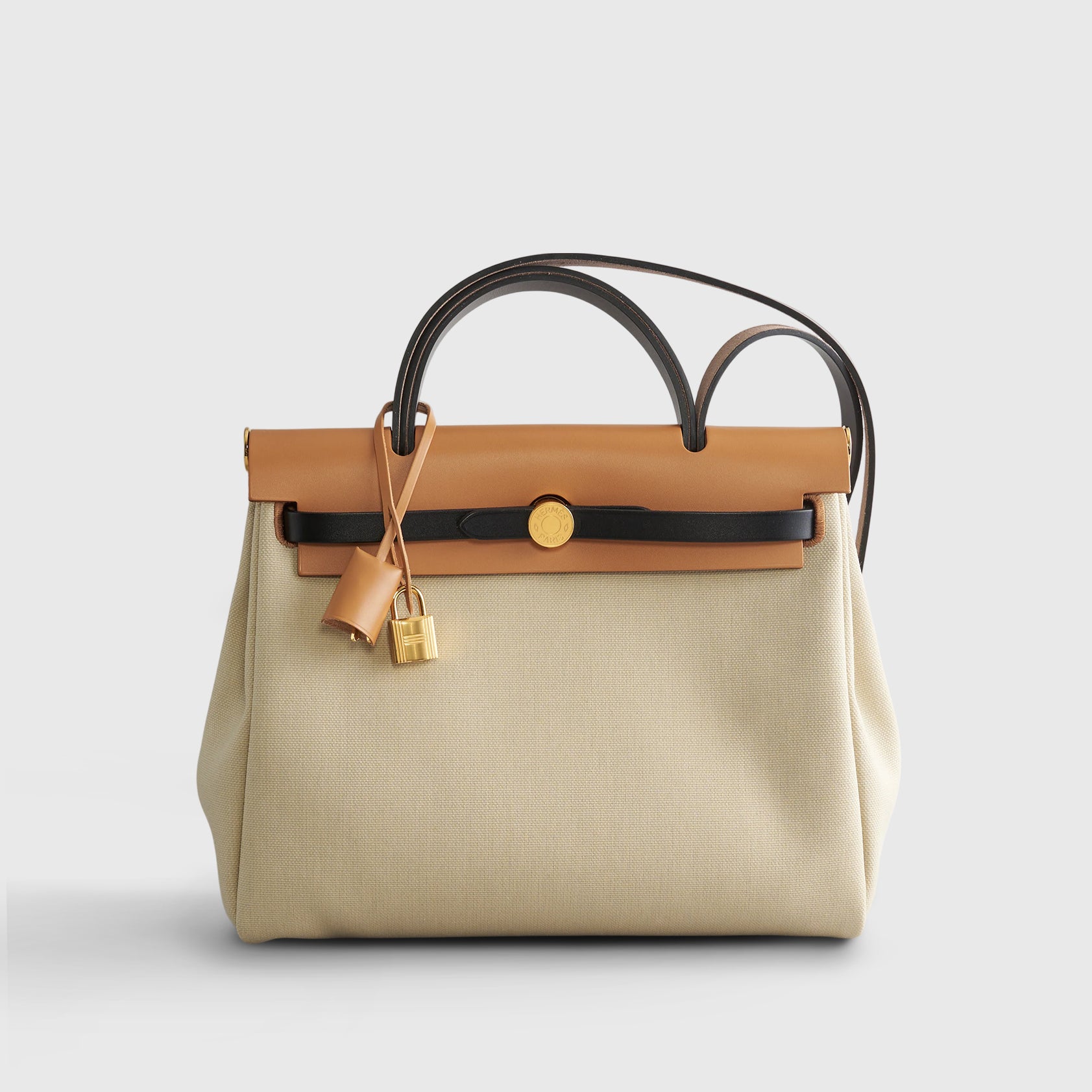 Hermès Herbag Zip 31 Beton/Ebene/Sable/Natural Gold Hardware - eliteUSA 