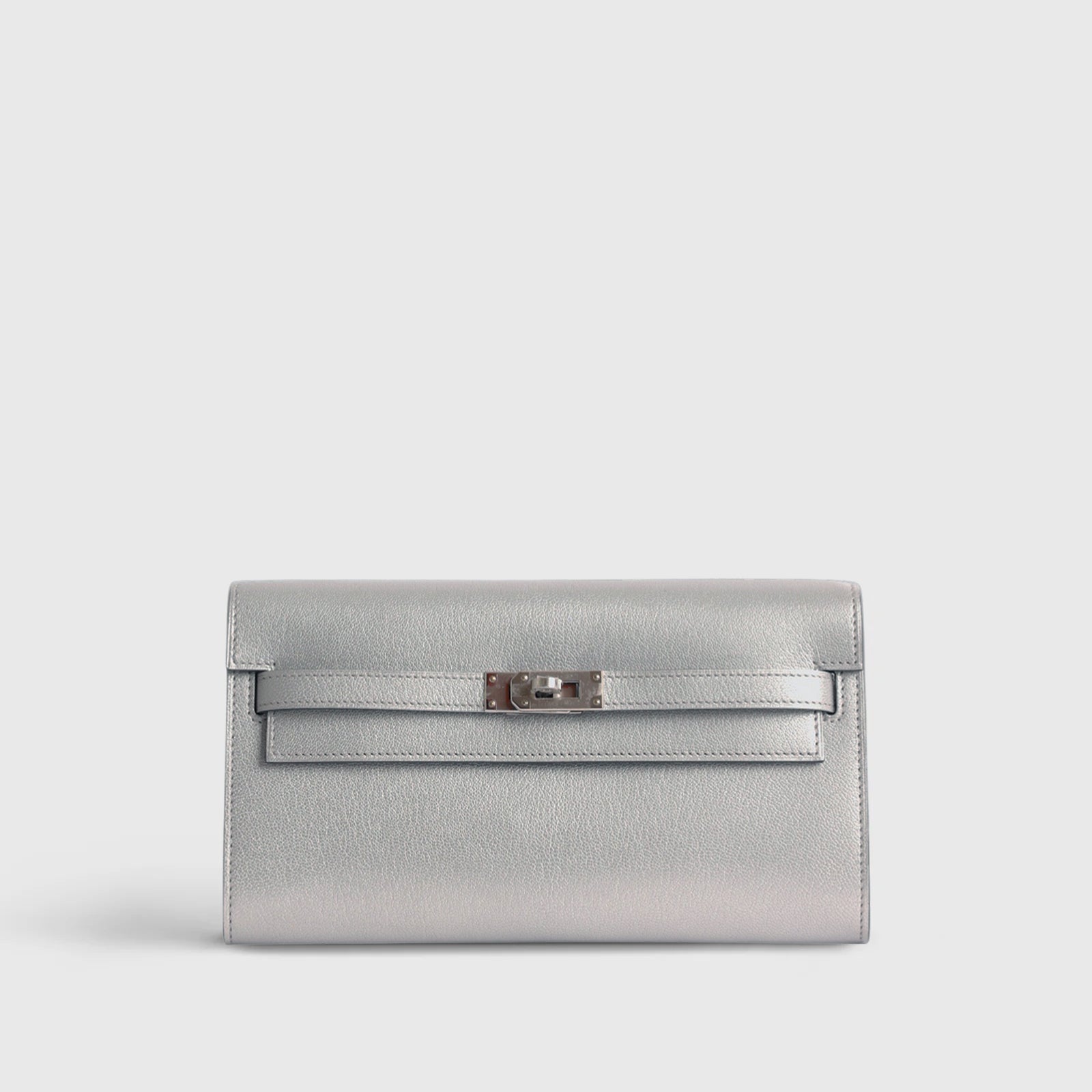 Hermès Kelly To Go Chamkilight Chevre Gris Argente Palladium Hardware