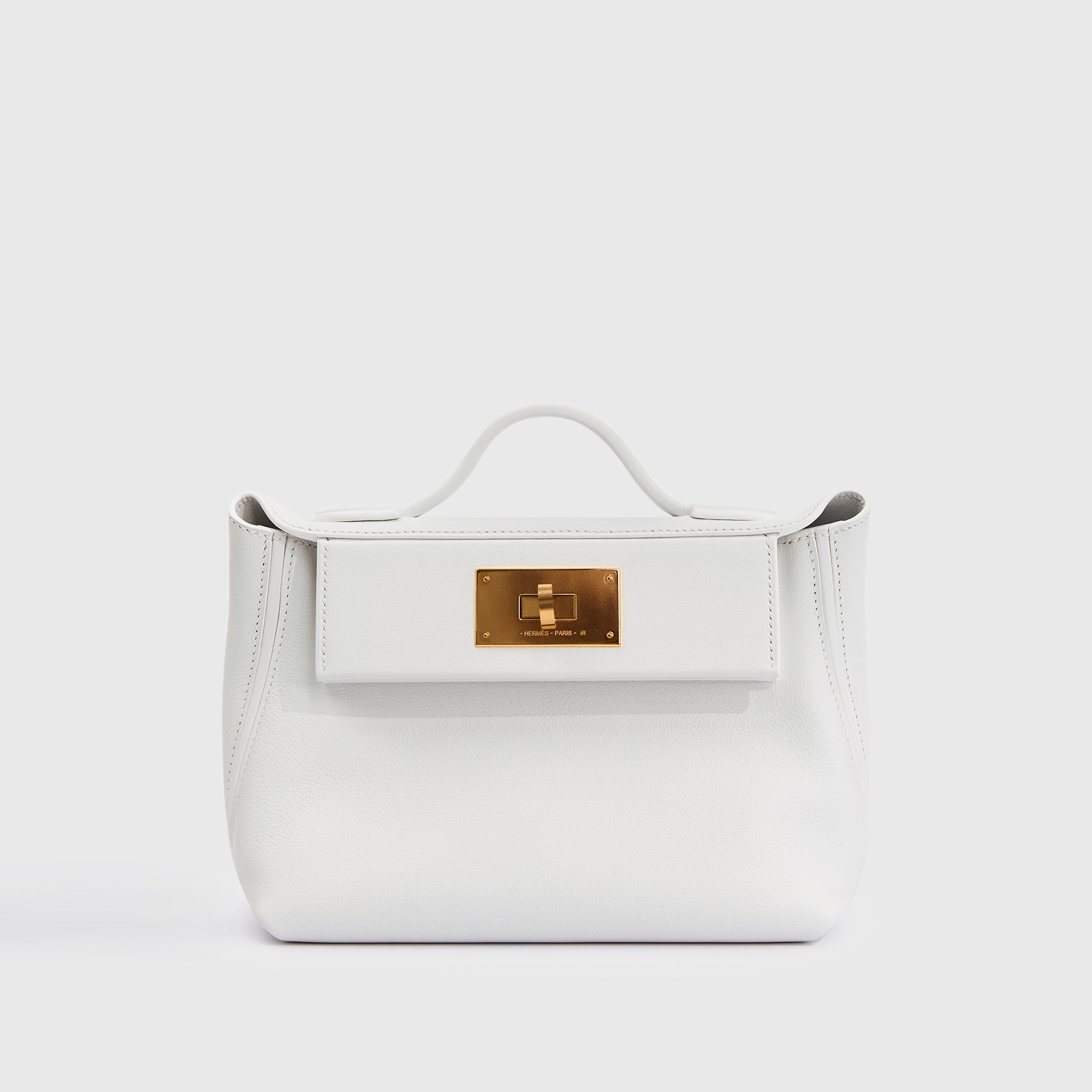 Hermès 24/24 Mini Swift New White/New White Gold Hardware