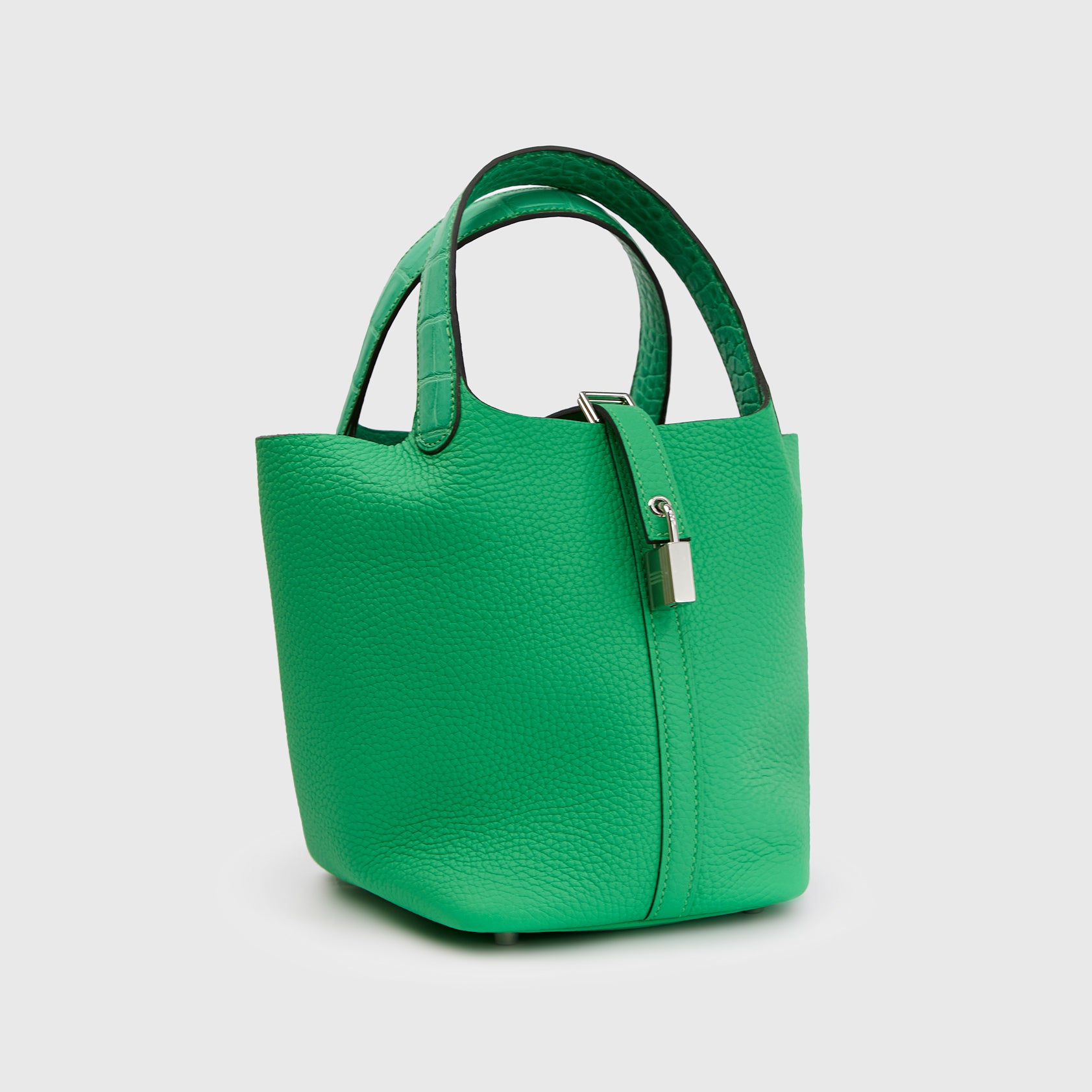 Hermès s Picotin Touch 18 Croc Vert ComicPalladium Hardware
