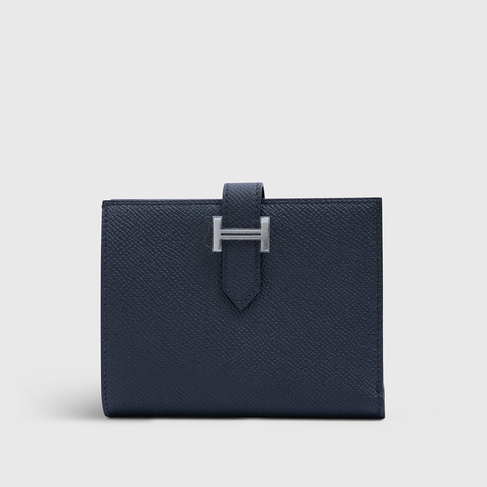 Hermès Bearn Wallet Large Black Palladium Hardware