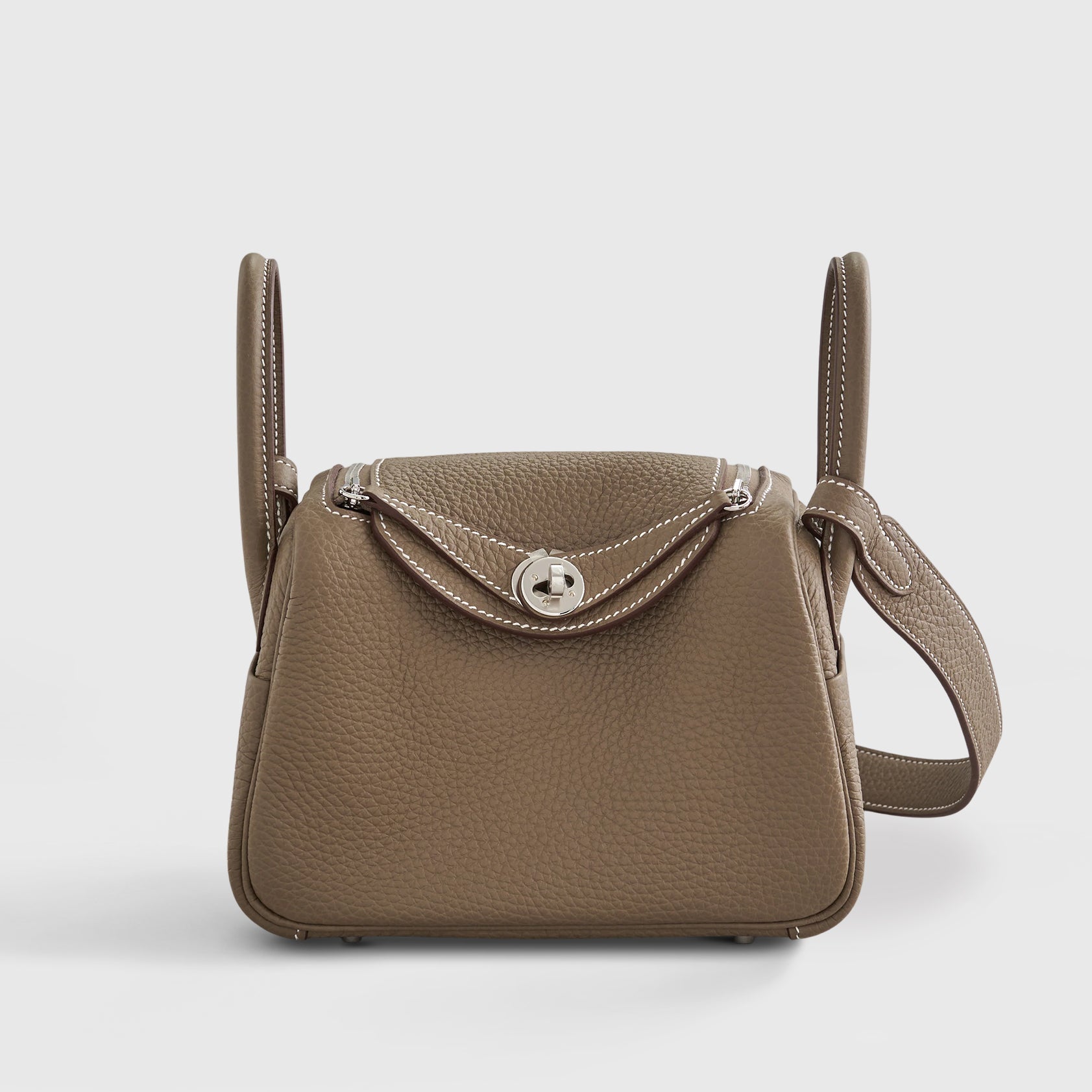Hermès Lindy 20 Clemence Etoupe Palladium Hardware - eliteUSA 