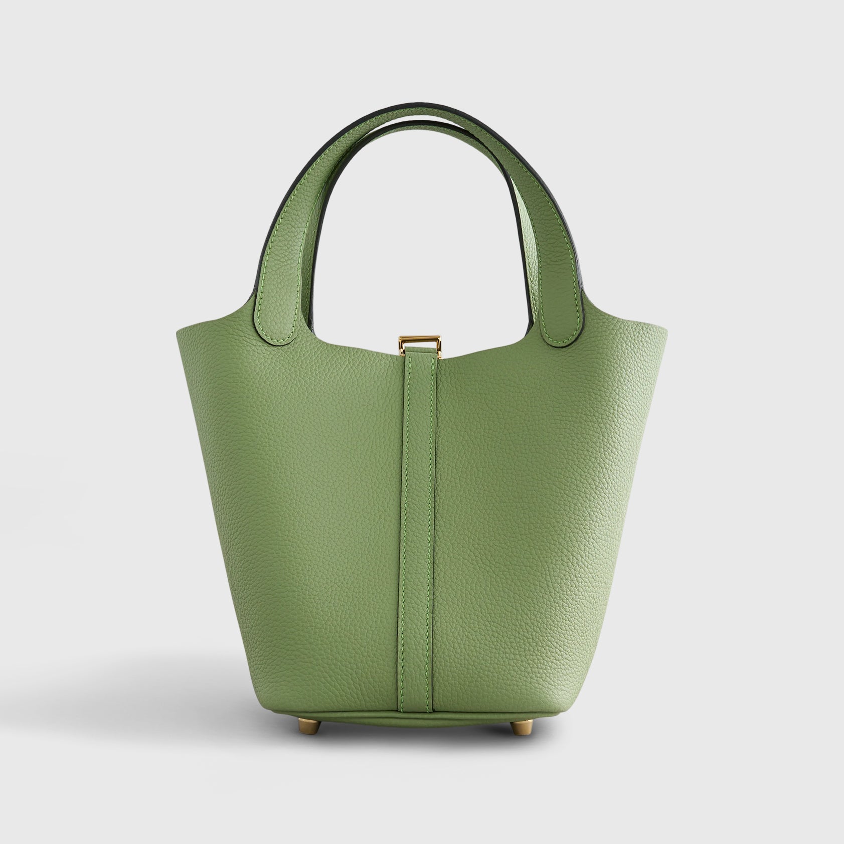 Hermès Picotin 18 Clemence Vert Criquet Gold Hardware - eliteUSA 