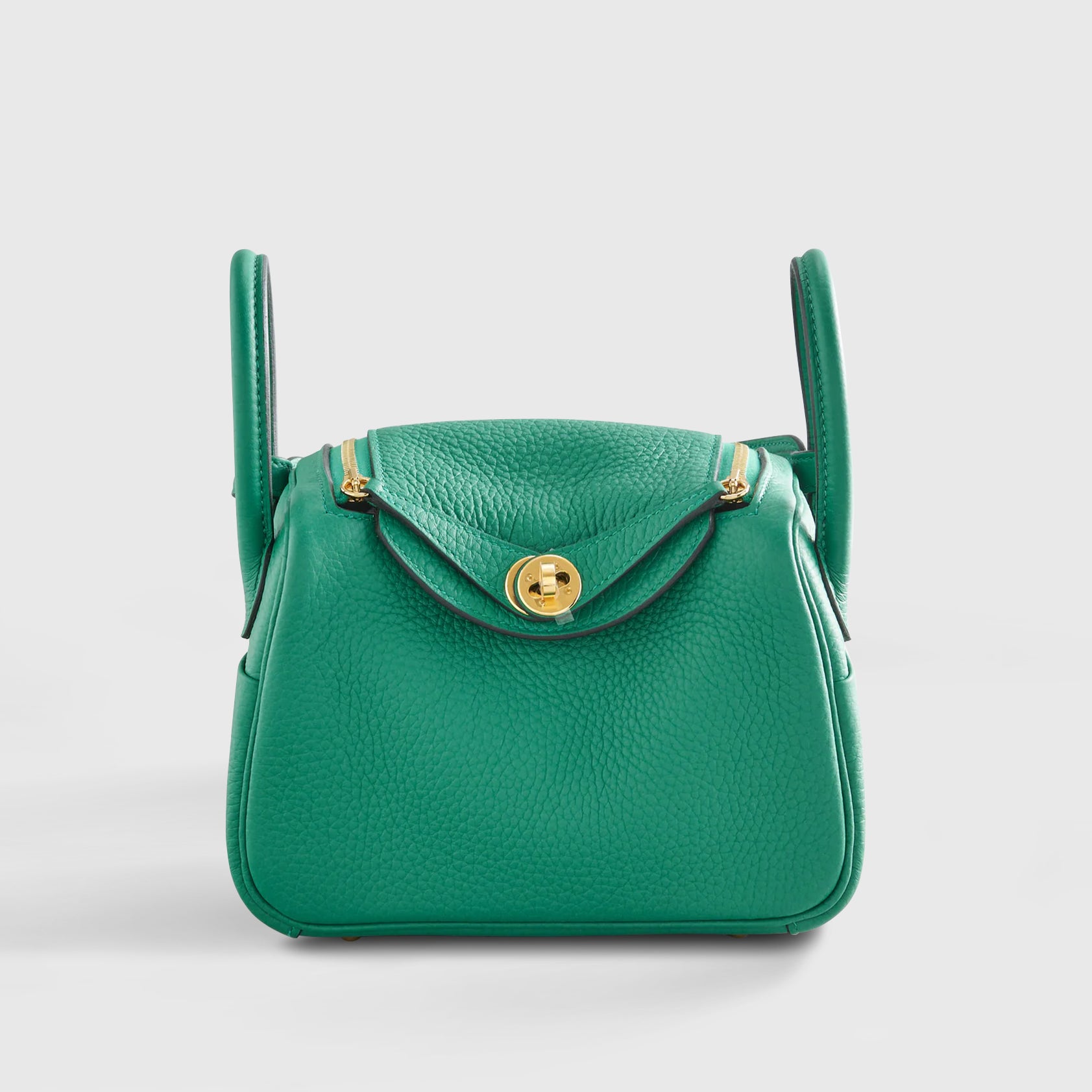 Hermès Lindy 20 Clemence Vert Vertigo Gold Hardware - eliteUSA 
