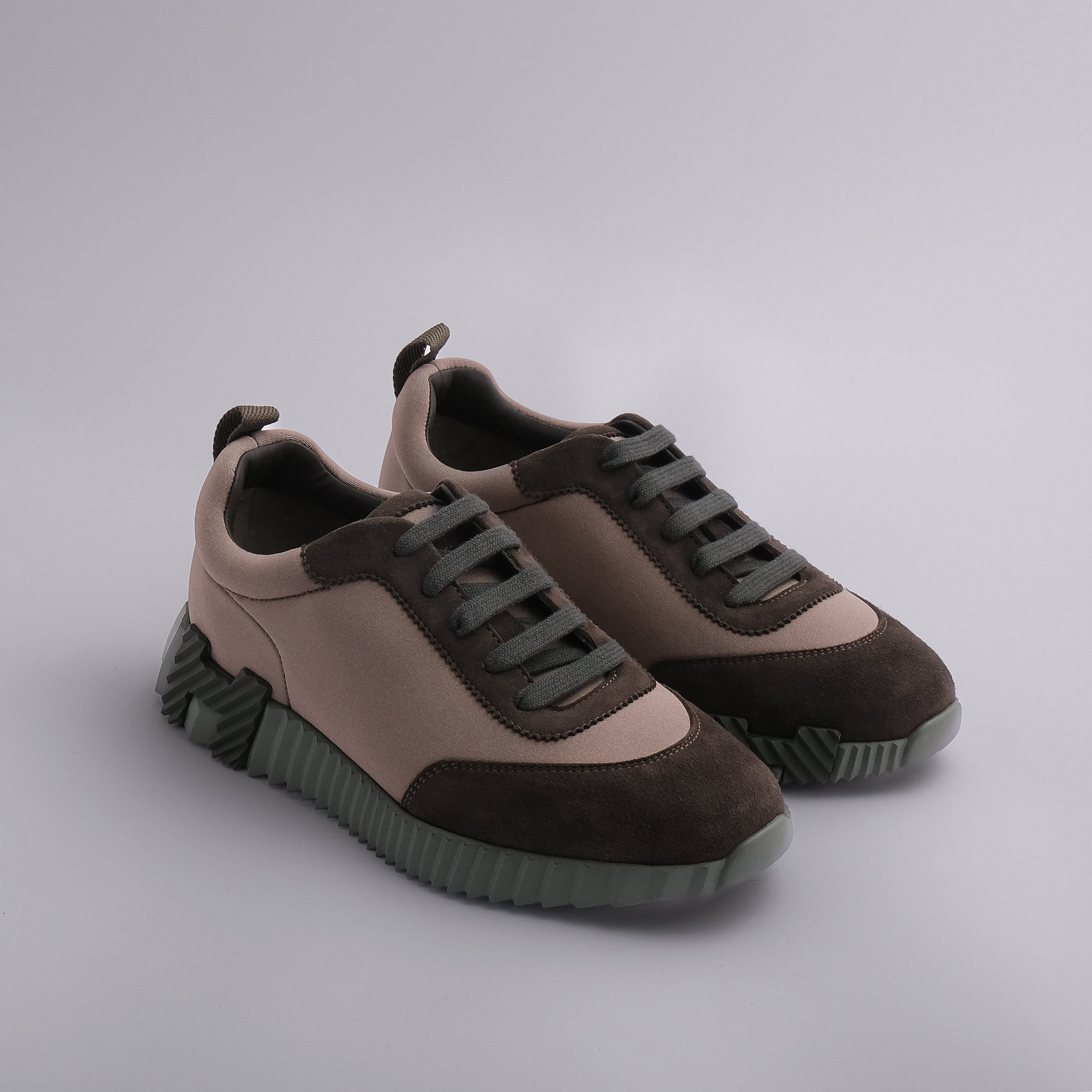 Hermès Bouncing Sneakers 38 Vert Toundra/Vert Foret - eliteUSA 