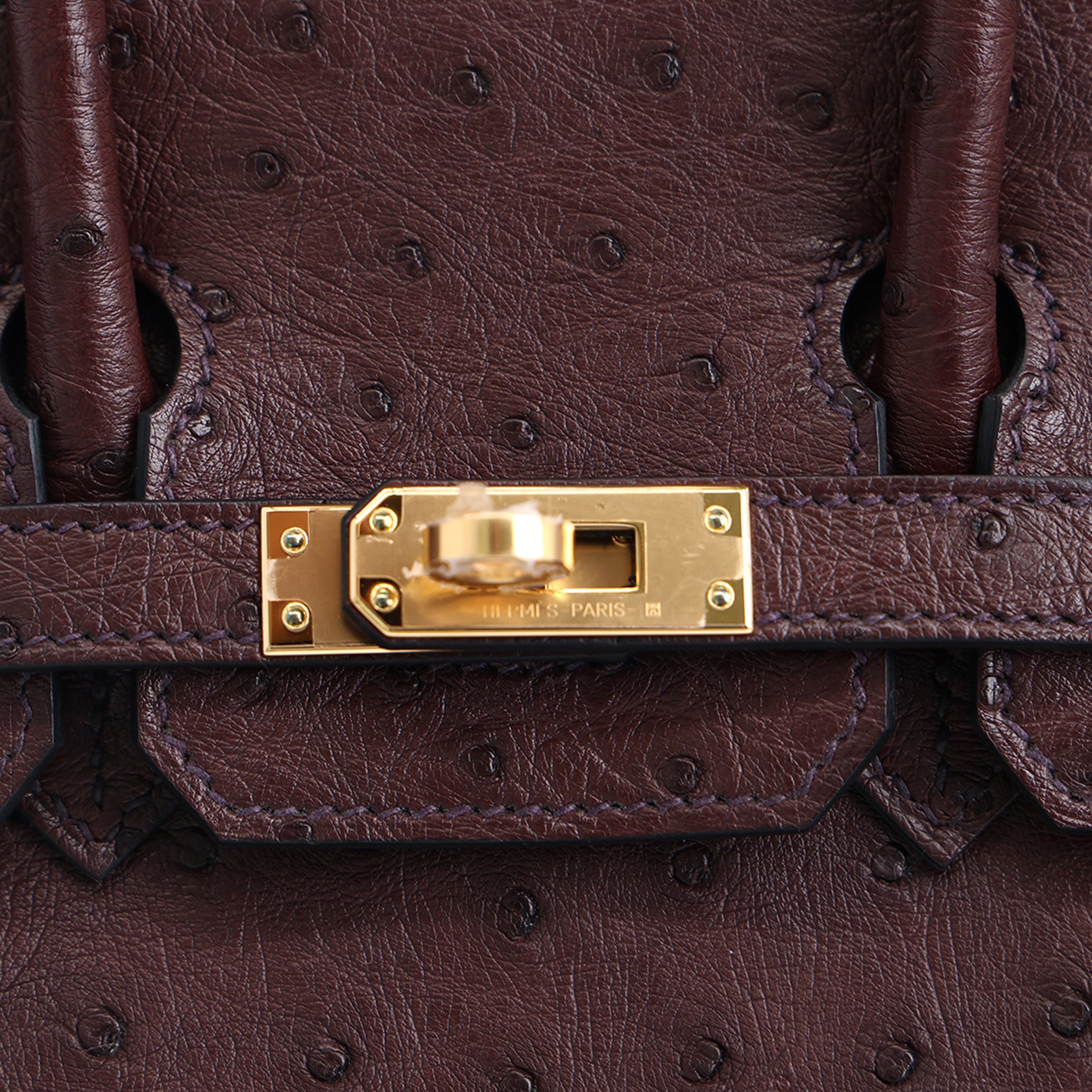 Hermès Birkin 25 Ostrich Rouge Sellier Gold Hardware