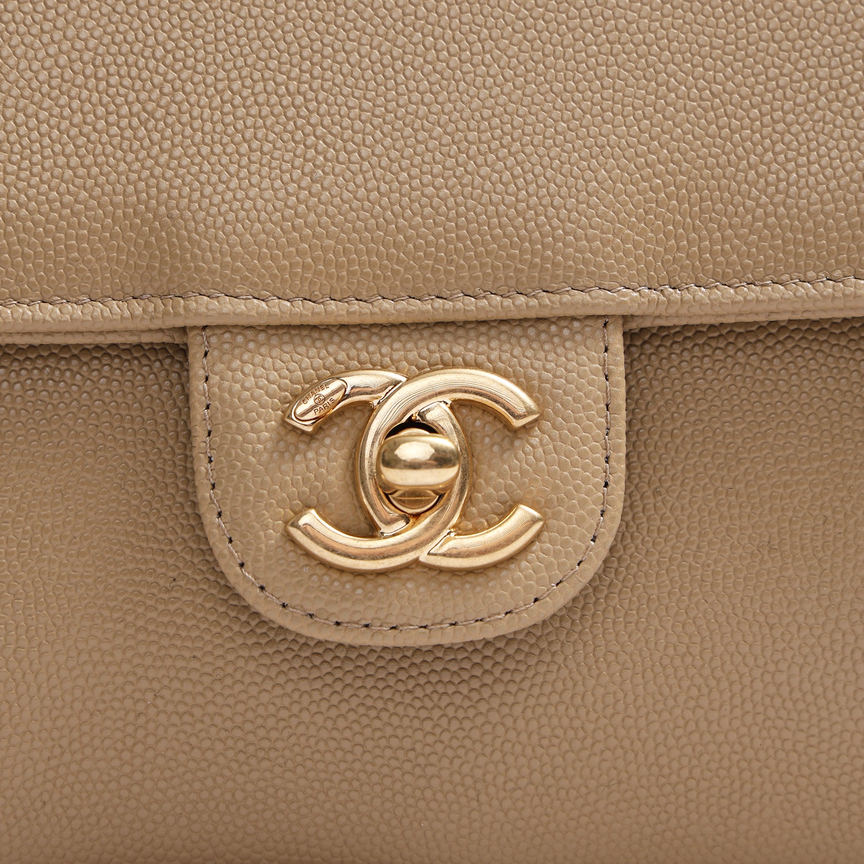 Chanel Preppy Bag 22 Beige Gold Hardware