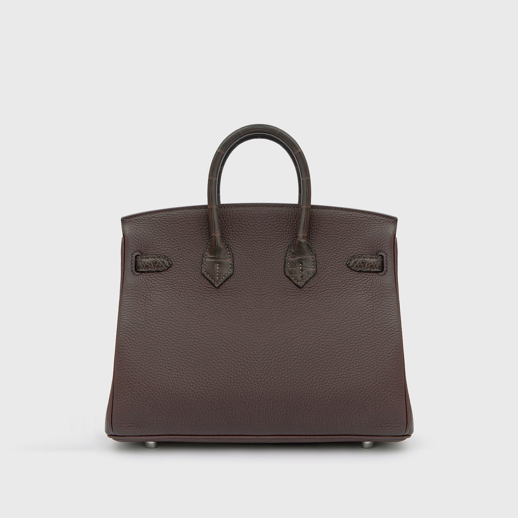 Hermès Birkin Touch 25 Alligator, Togo Rouge Sellier Matte Palladium Hardware