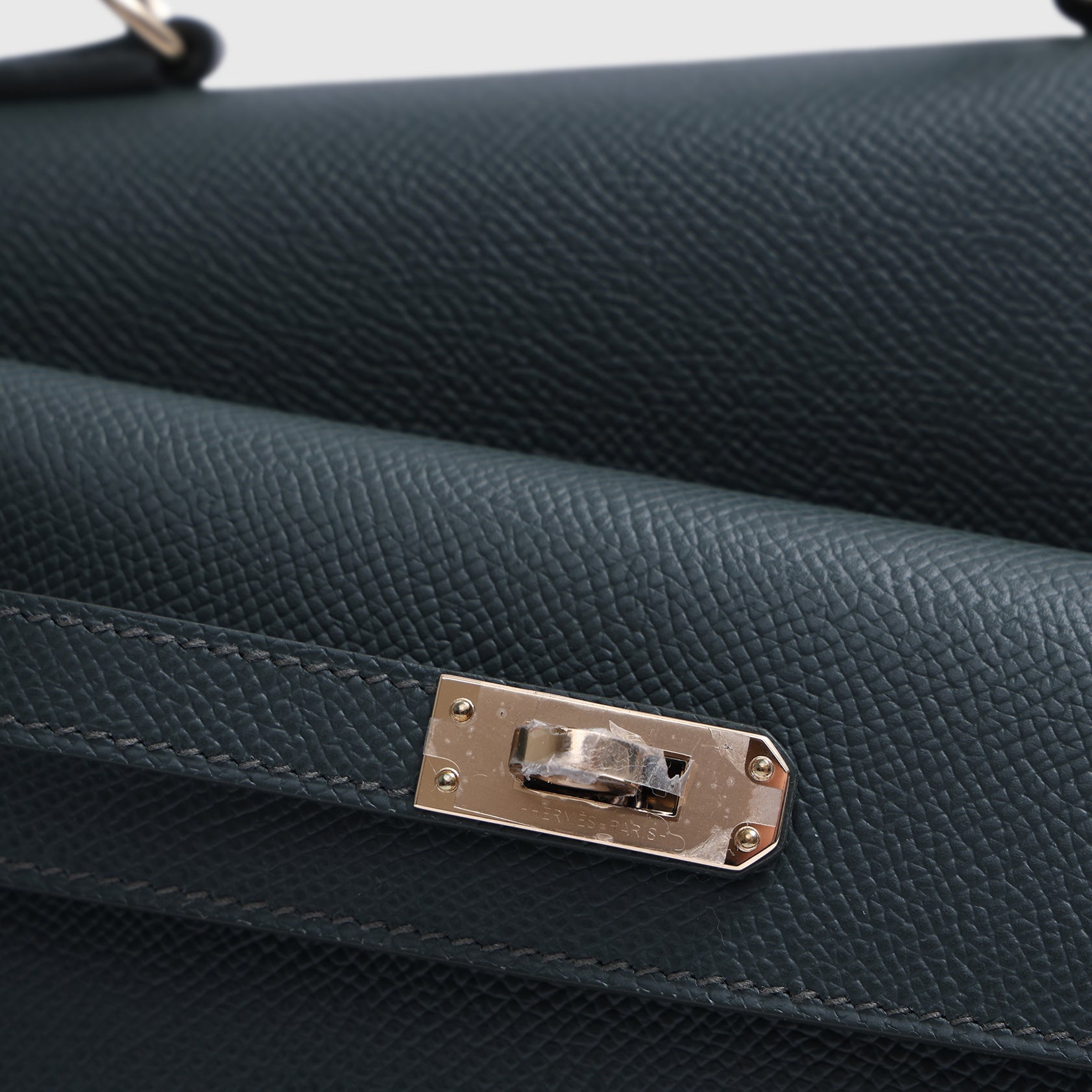Hermès Kelly Desordre Epsom Vert Mangrove Permabrass