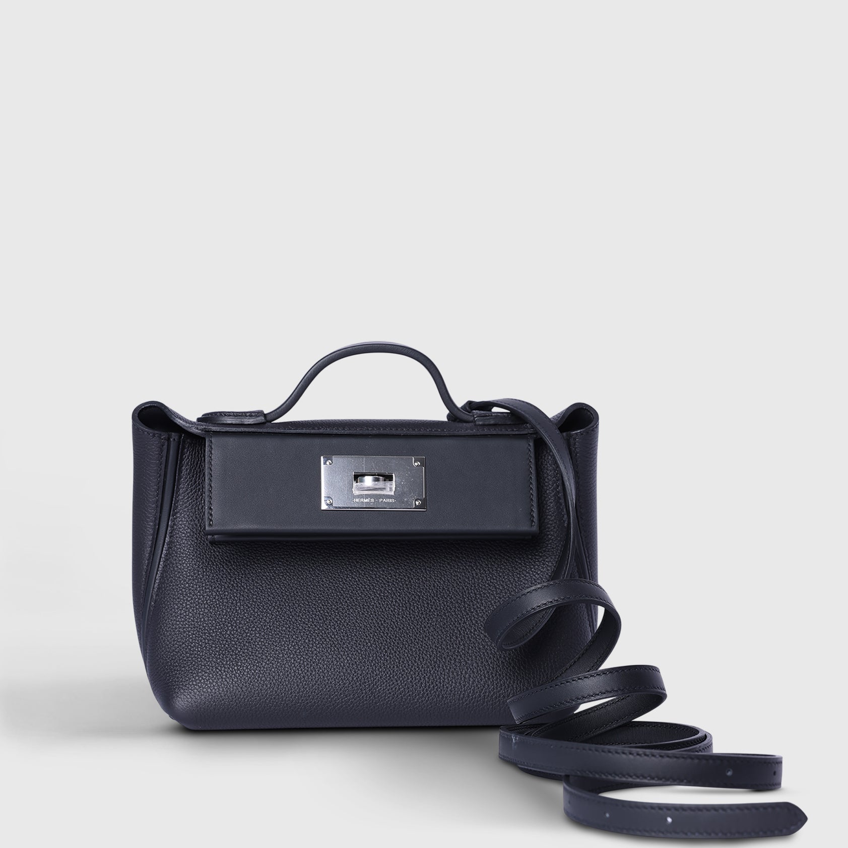 Hermès 24/24 Mini Togo Black Palladium Hardware