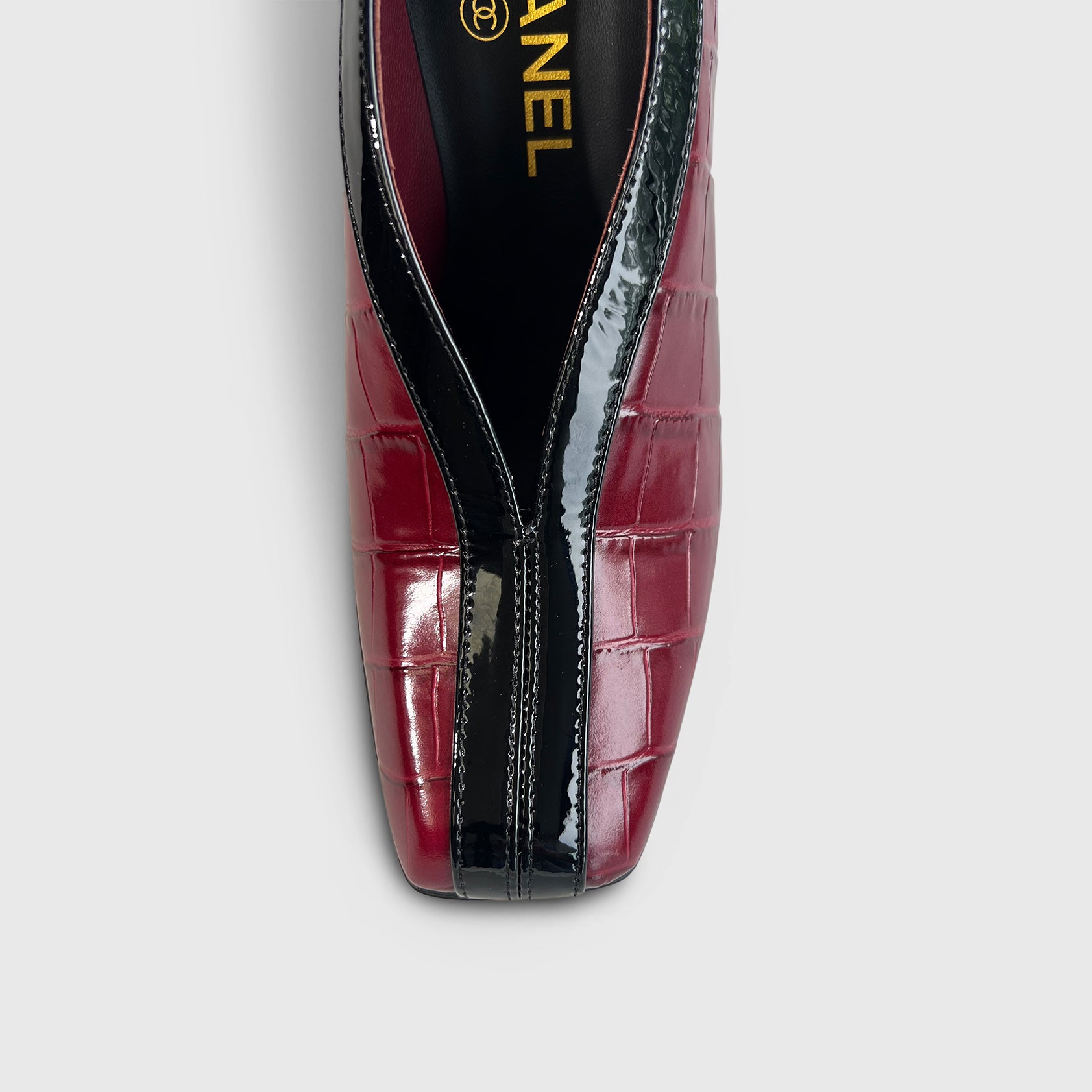 Chanel Croc Embossed Pumps