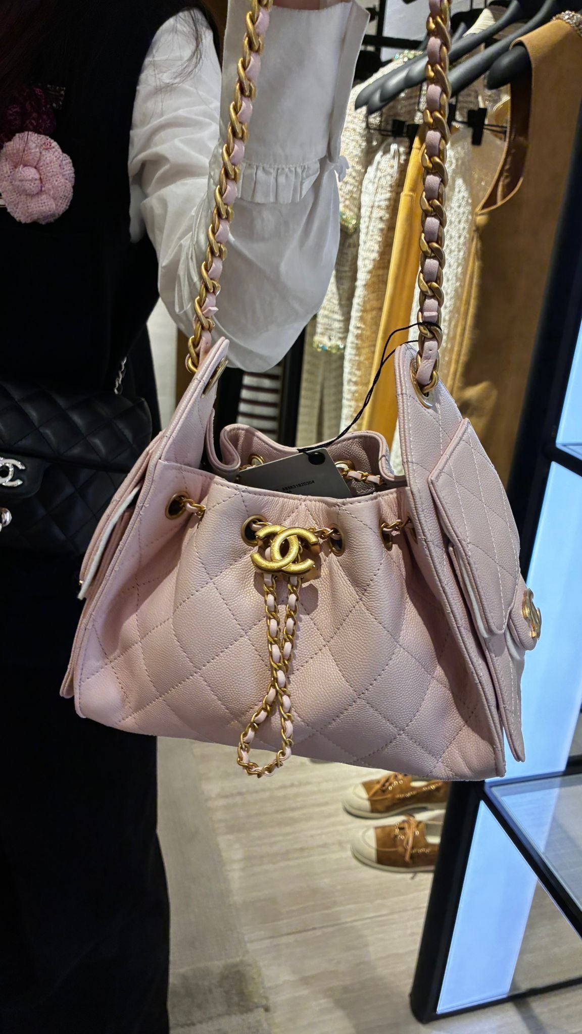 Chanel Hobo 25 Caviar  Pink GHW