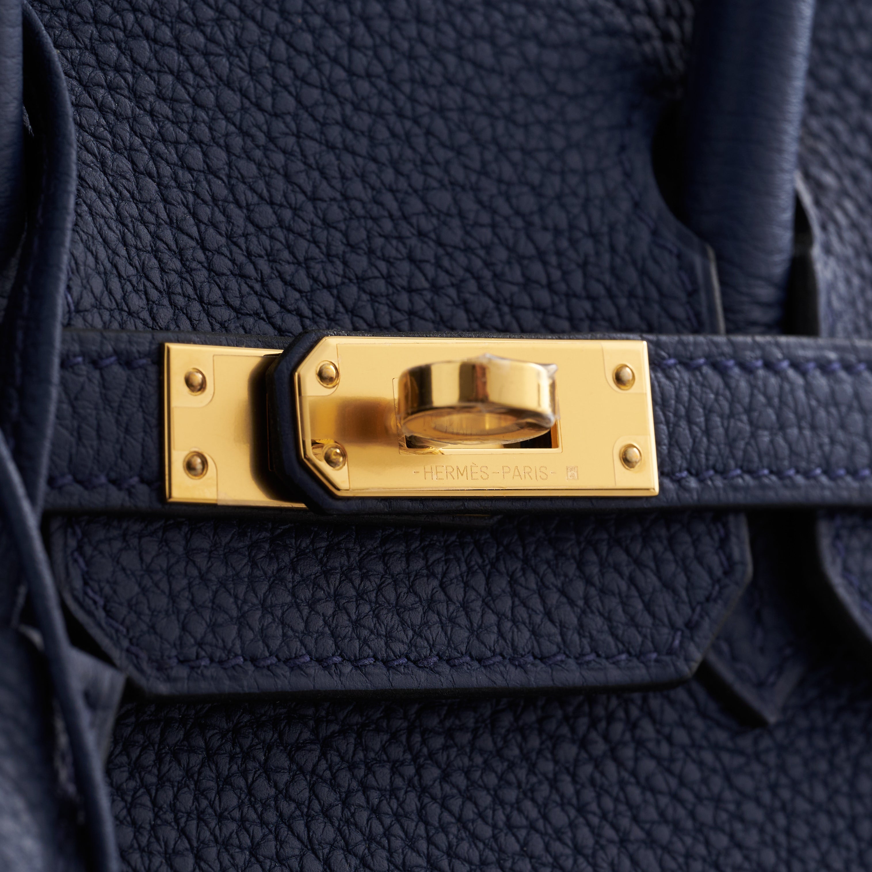 Hermès Birkin 25 Togo Blue Navy Gold Hardware