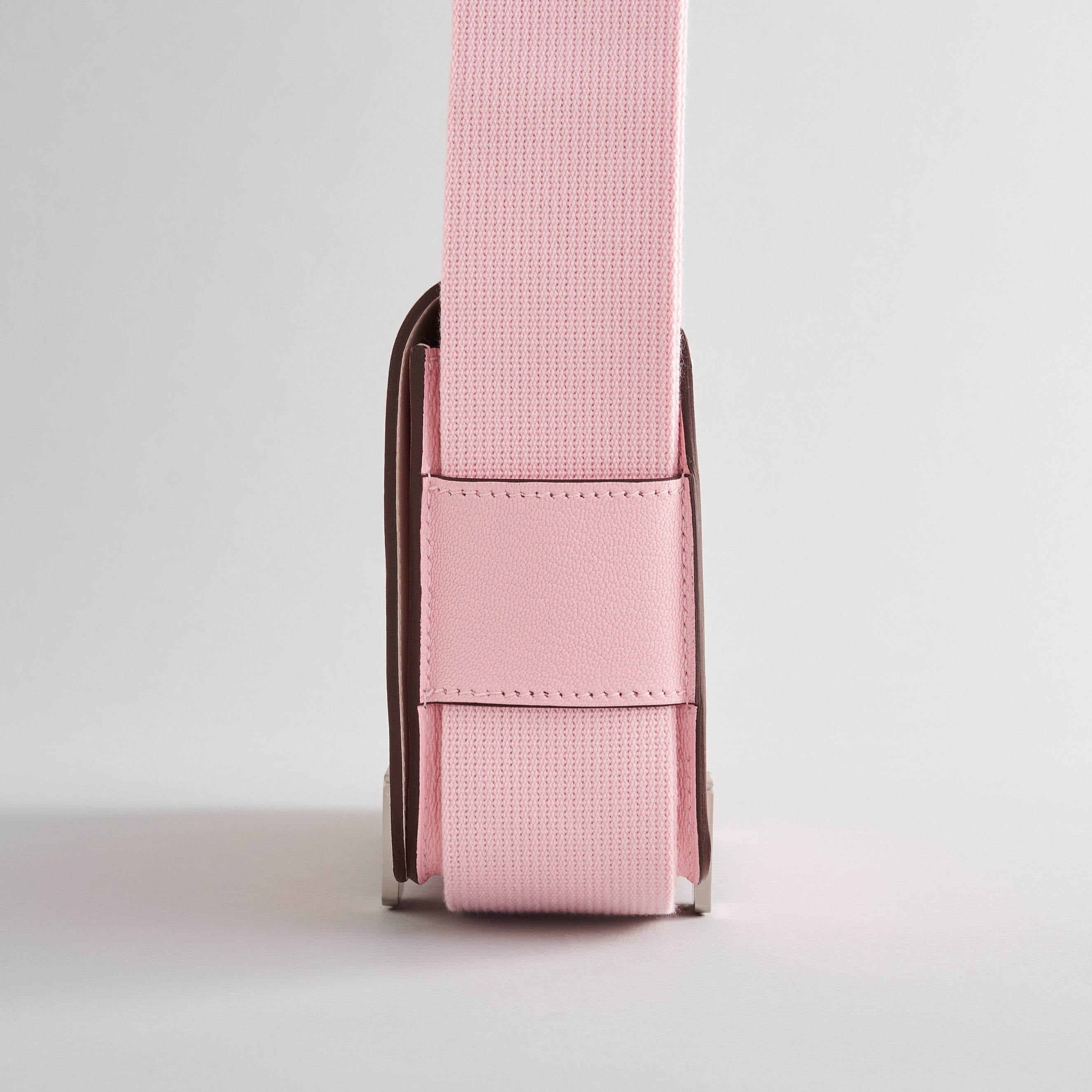 Hermès Geta Bag Chevre Rose Sakura Palladium Hardware