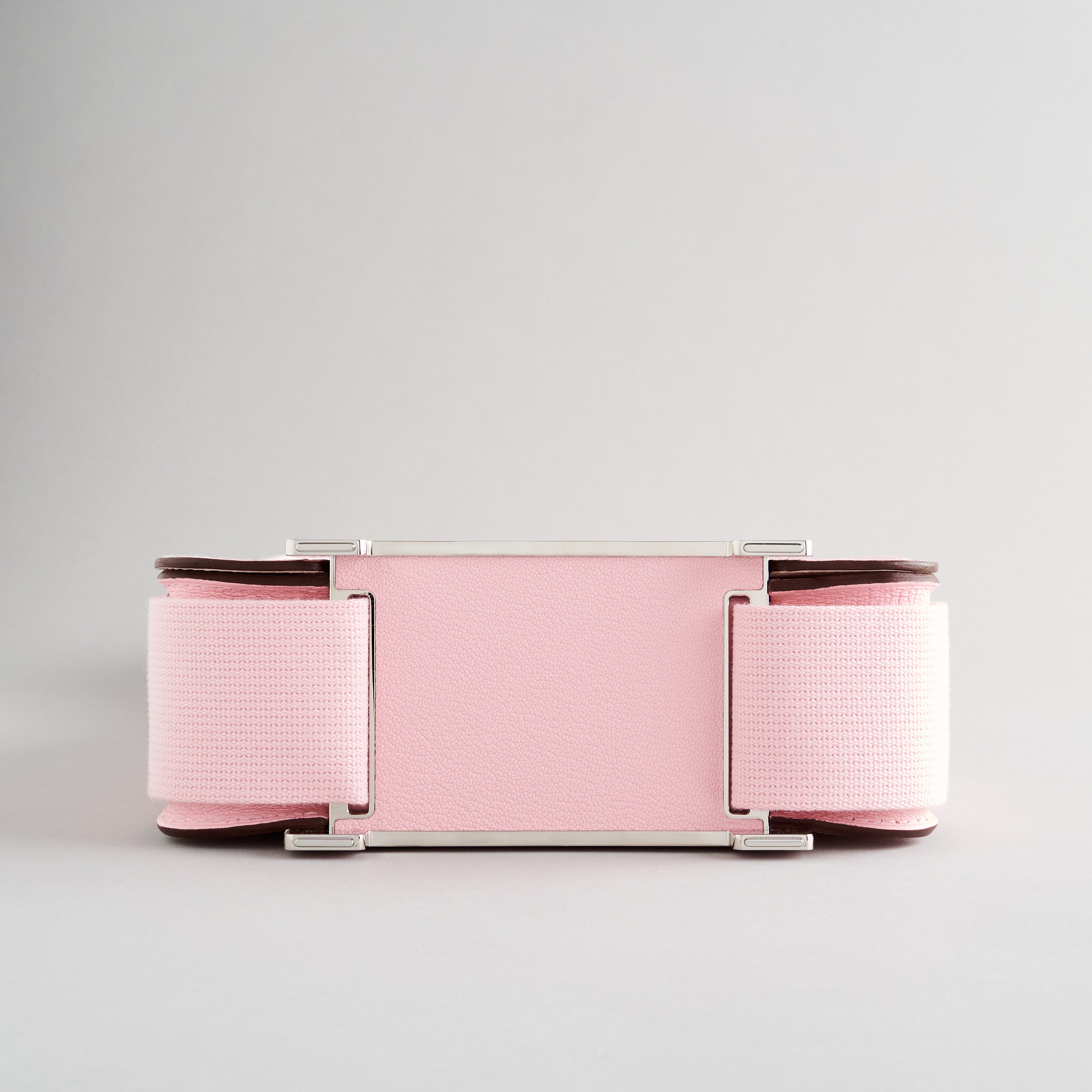 Hermès Geta Bag Chevre Rose Sakura Palladium Hardware