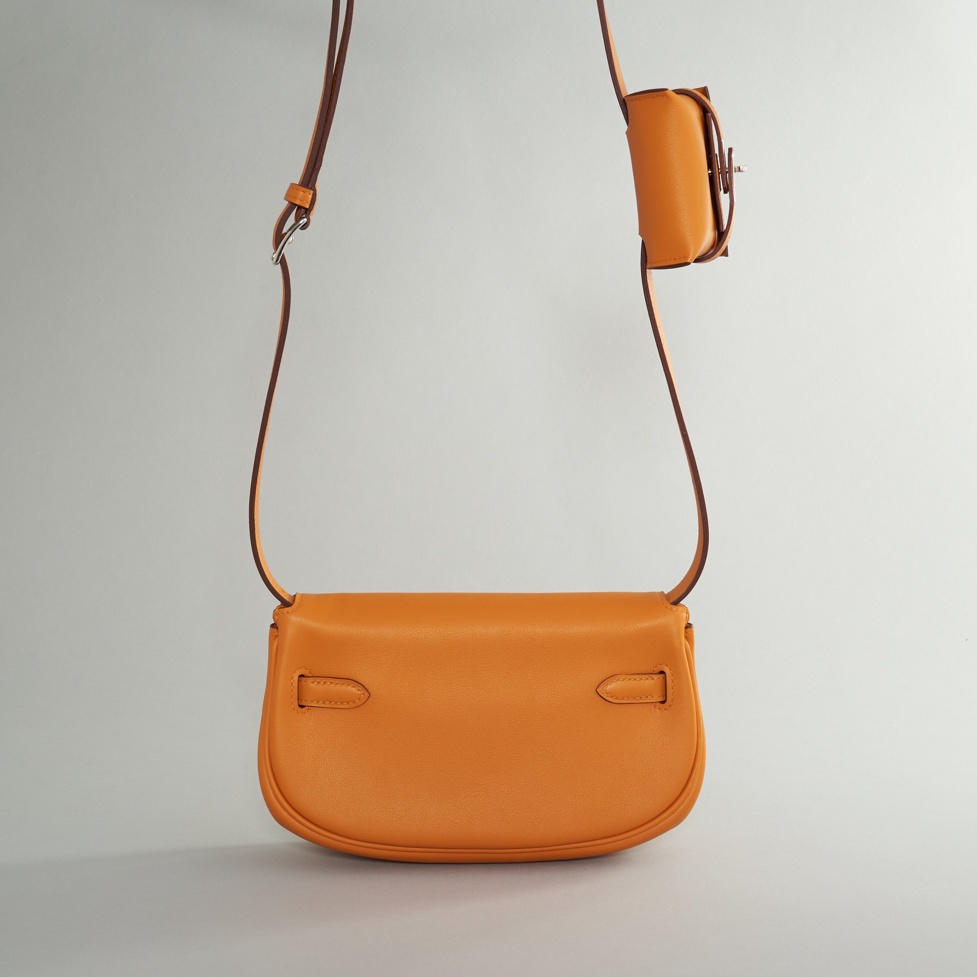 Hermès Kelly Moove Swift Apricot  Palladium Hardware