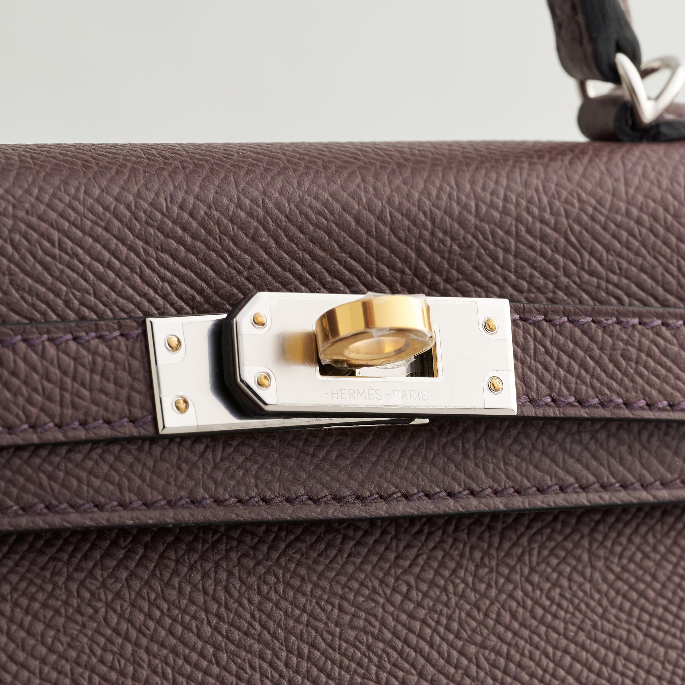 Hermès Kelly Mini Epsom Rouge Sellier Electrum Hardware