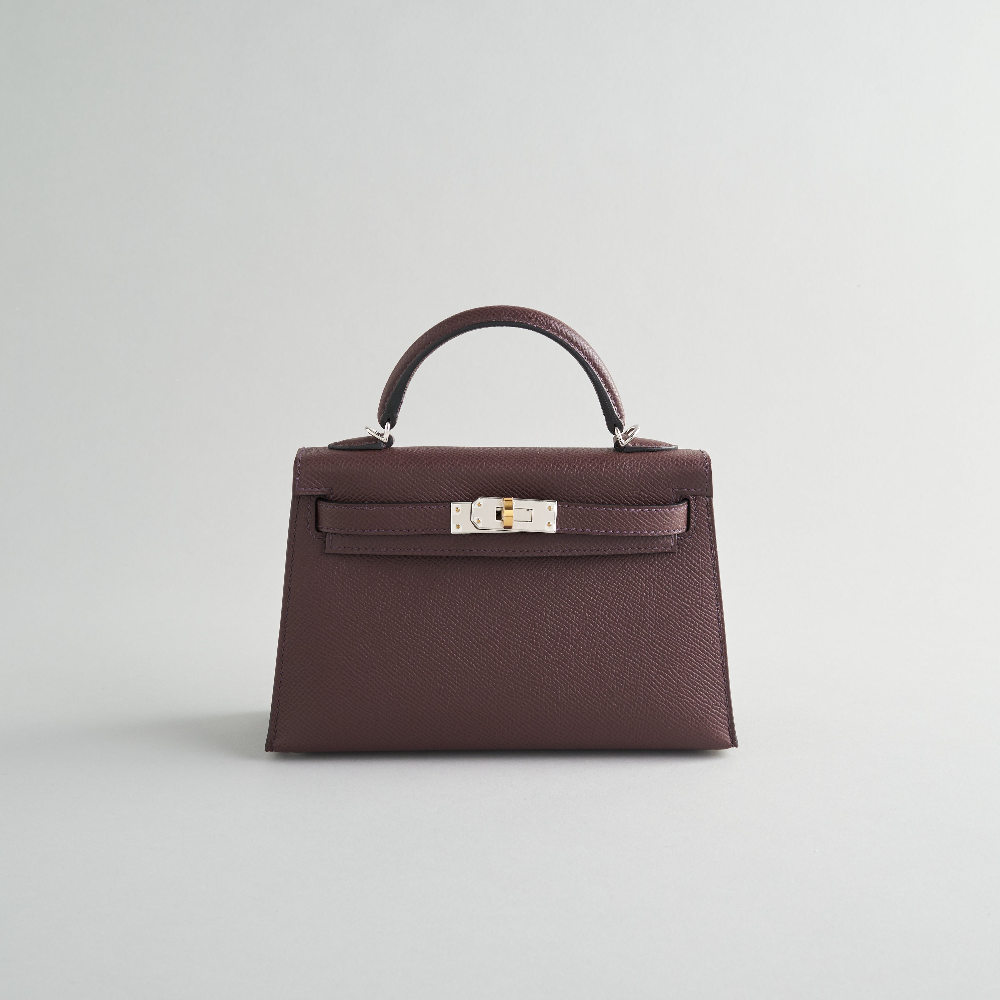 Hermès Kelly Mini Epsom Rouge Sellier Electrum Hardware