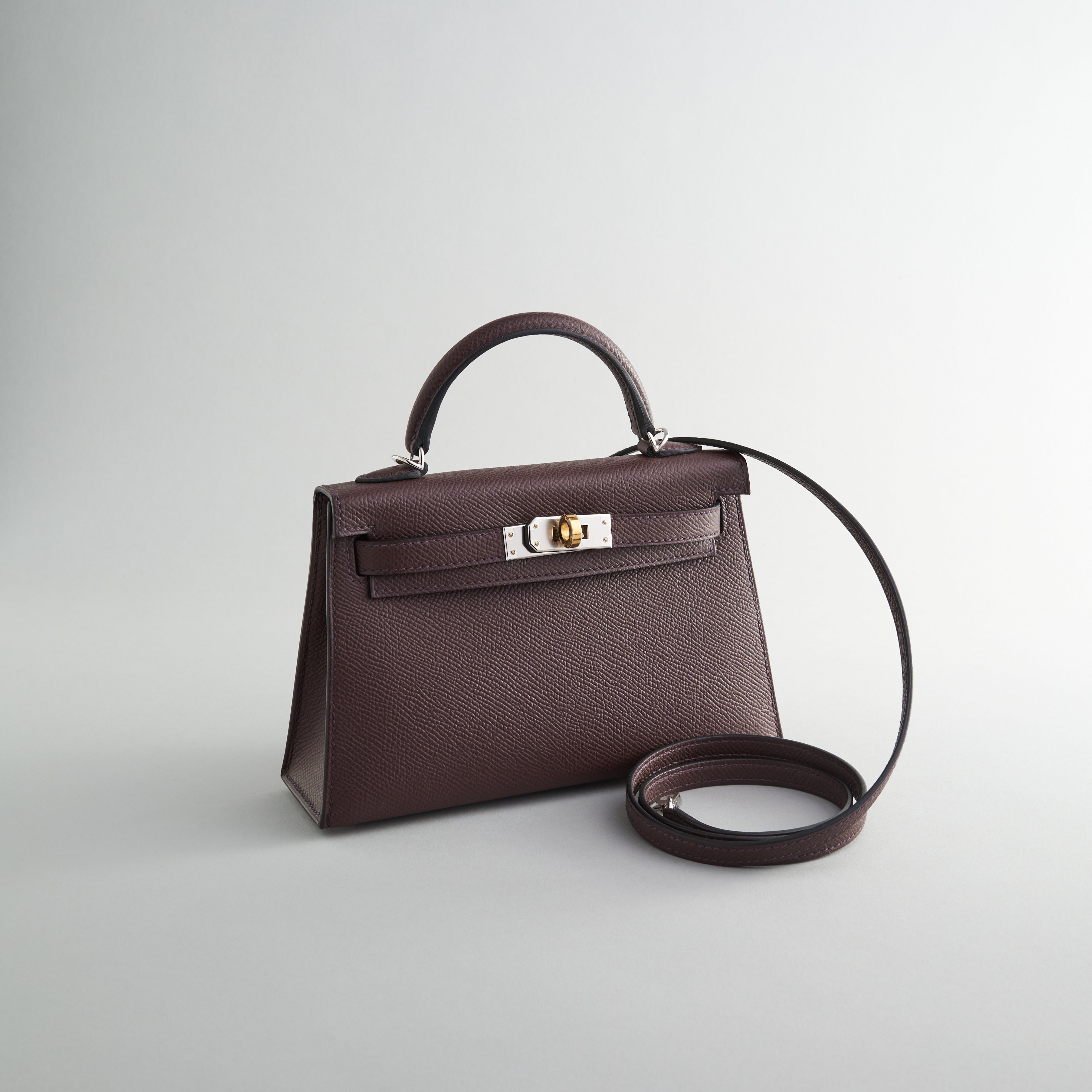 Hermès Kelly Mini Epsom Rouge Sellier Electrum Hardware