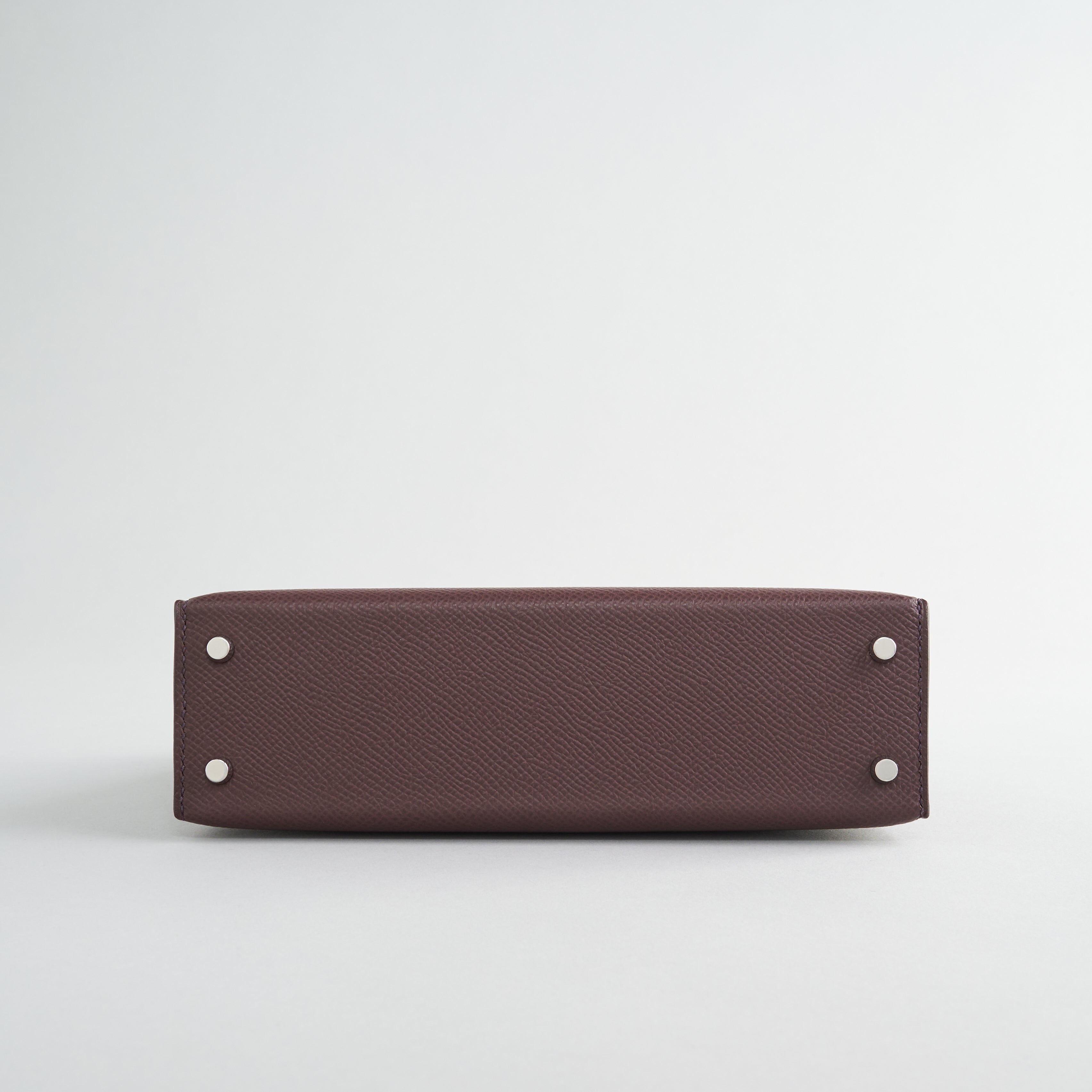 Hermès Kelly Mini Epsom Rouge Sellier Electrum Hardware