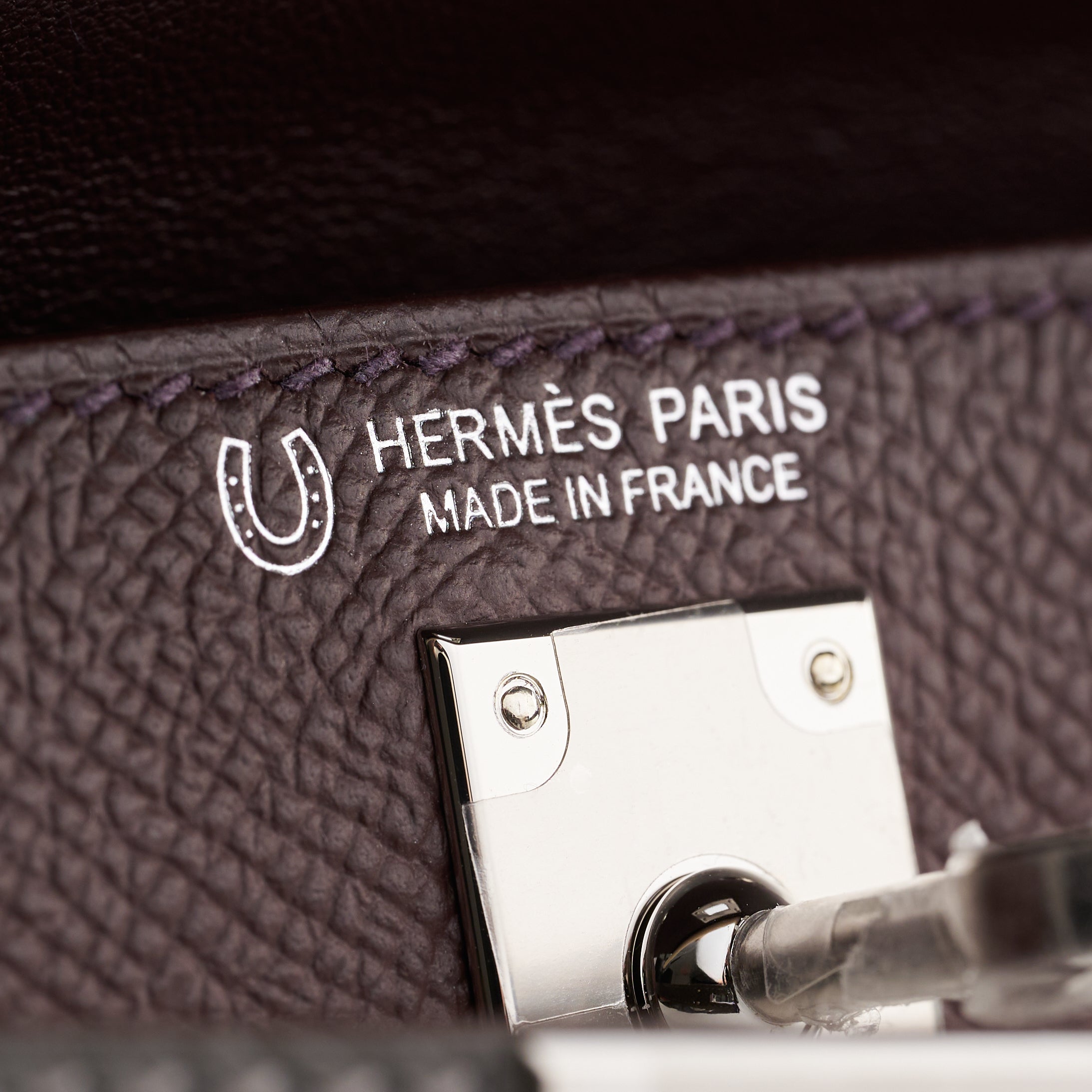 Hermès Kelly Mini Epsom Rouge Sellier/Gris Etain Pallidum Hardware HSS